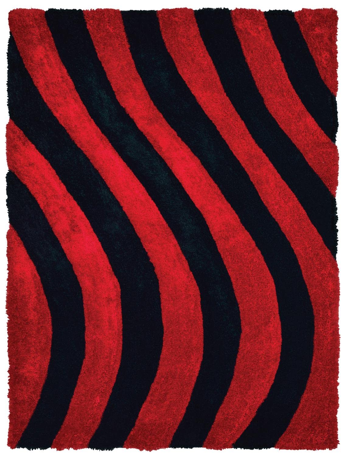United Weavers Finesse Streamer Red Area Rug  53 X 72