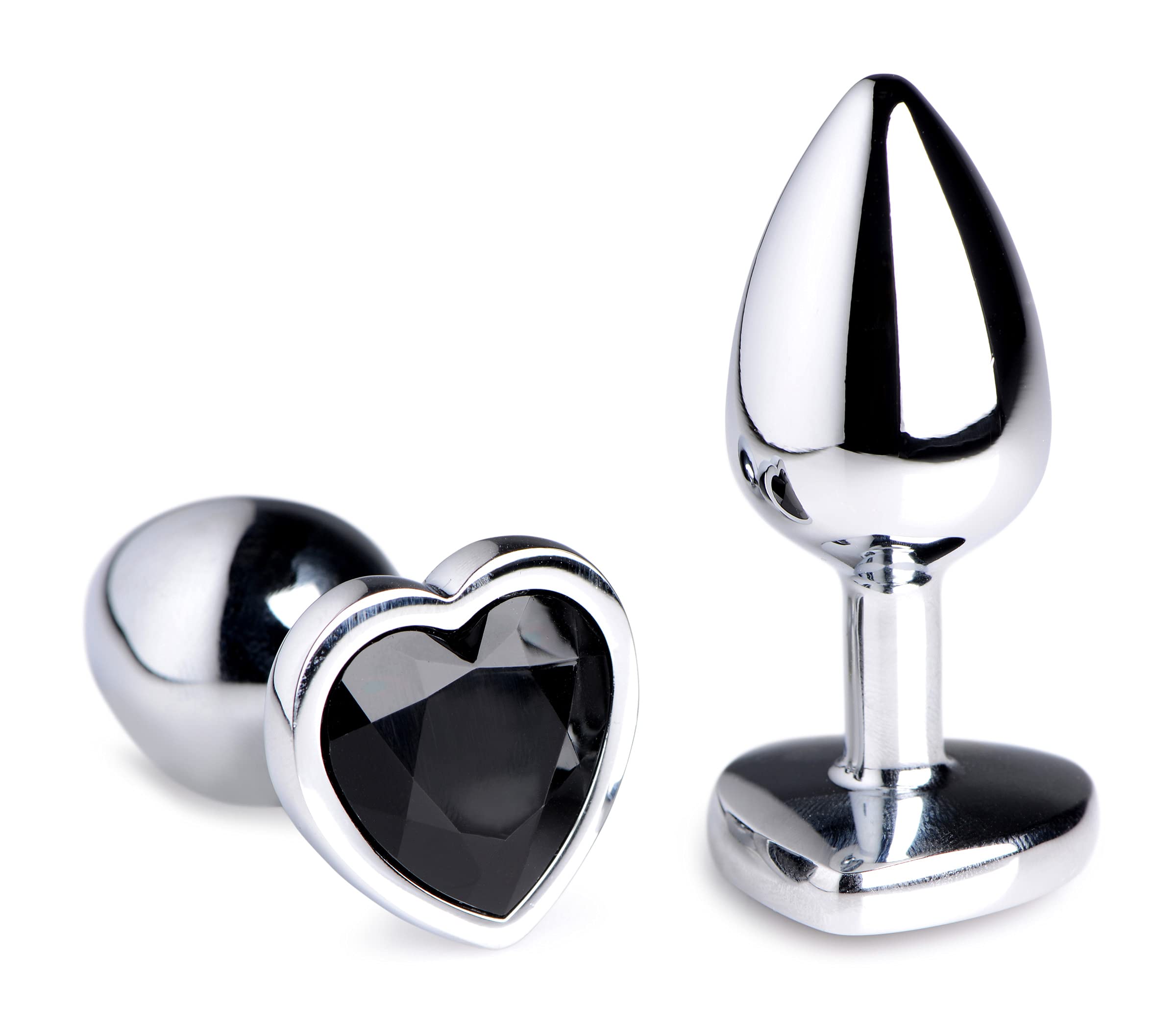 Booty Sparks Black Heart Gem Anal Plug-Small