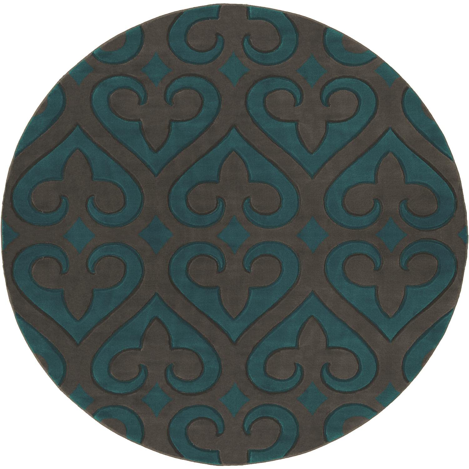 United Weavers Bristol Heartland Turquoise Round Rug 710 Round