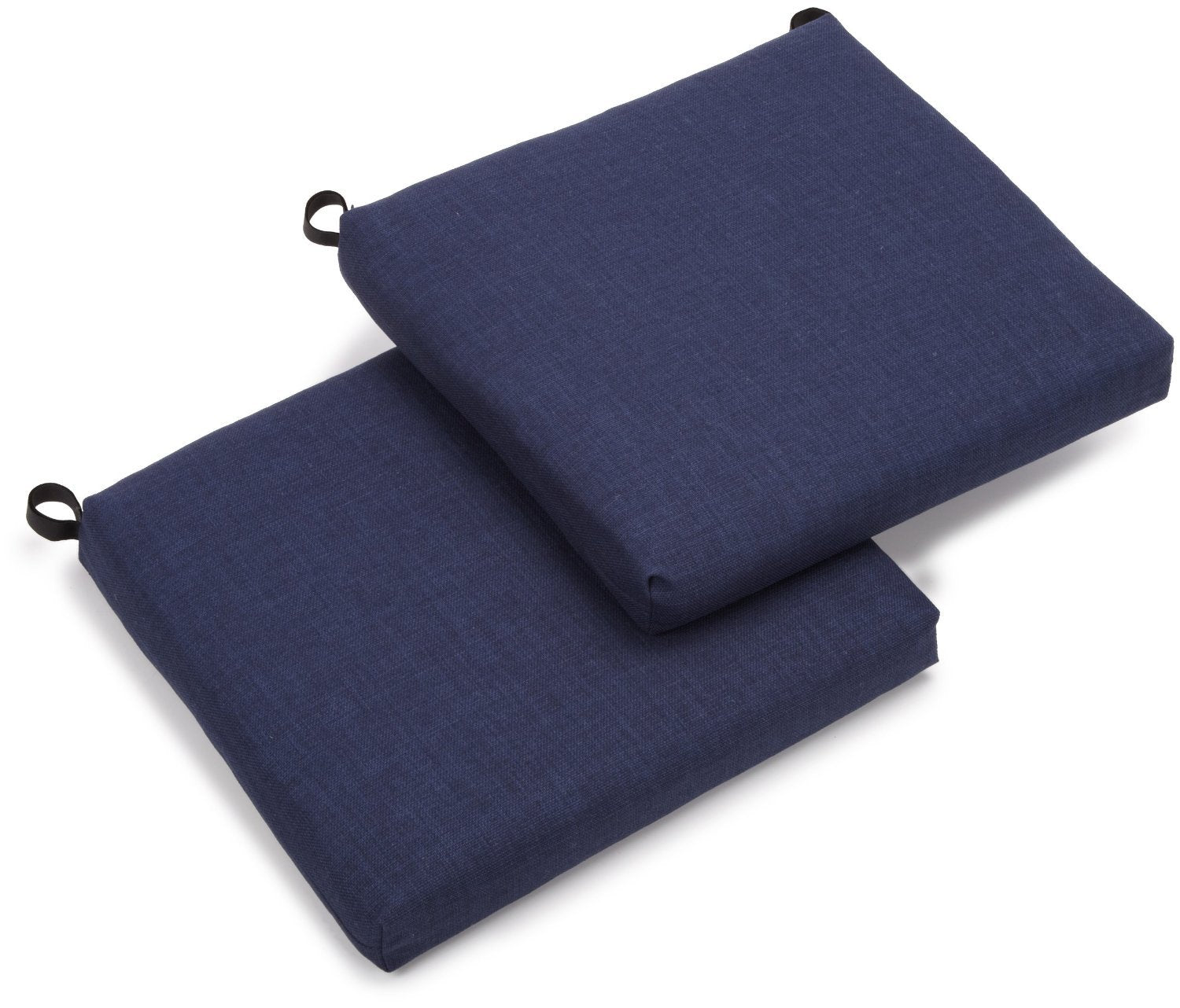 20-inch by 19-inch Spun Polyester Chair Cushion (Set of Two) - Azul