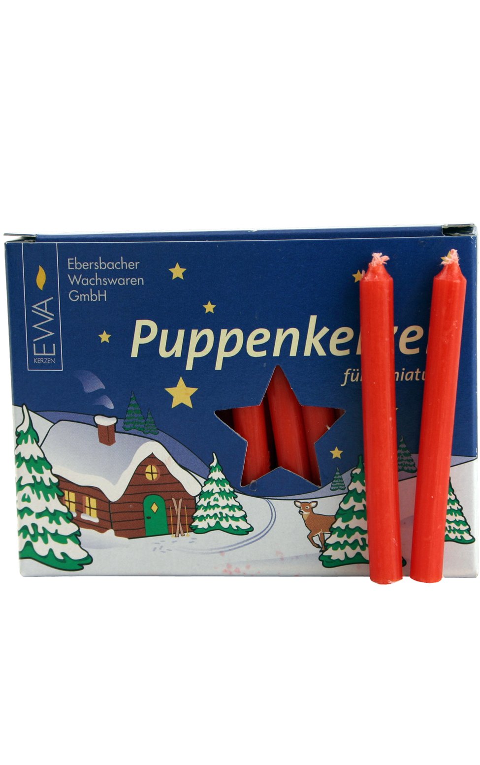 CANDLE- MINI RED 7MM BX40