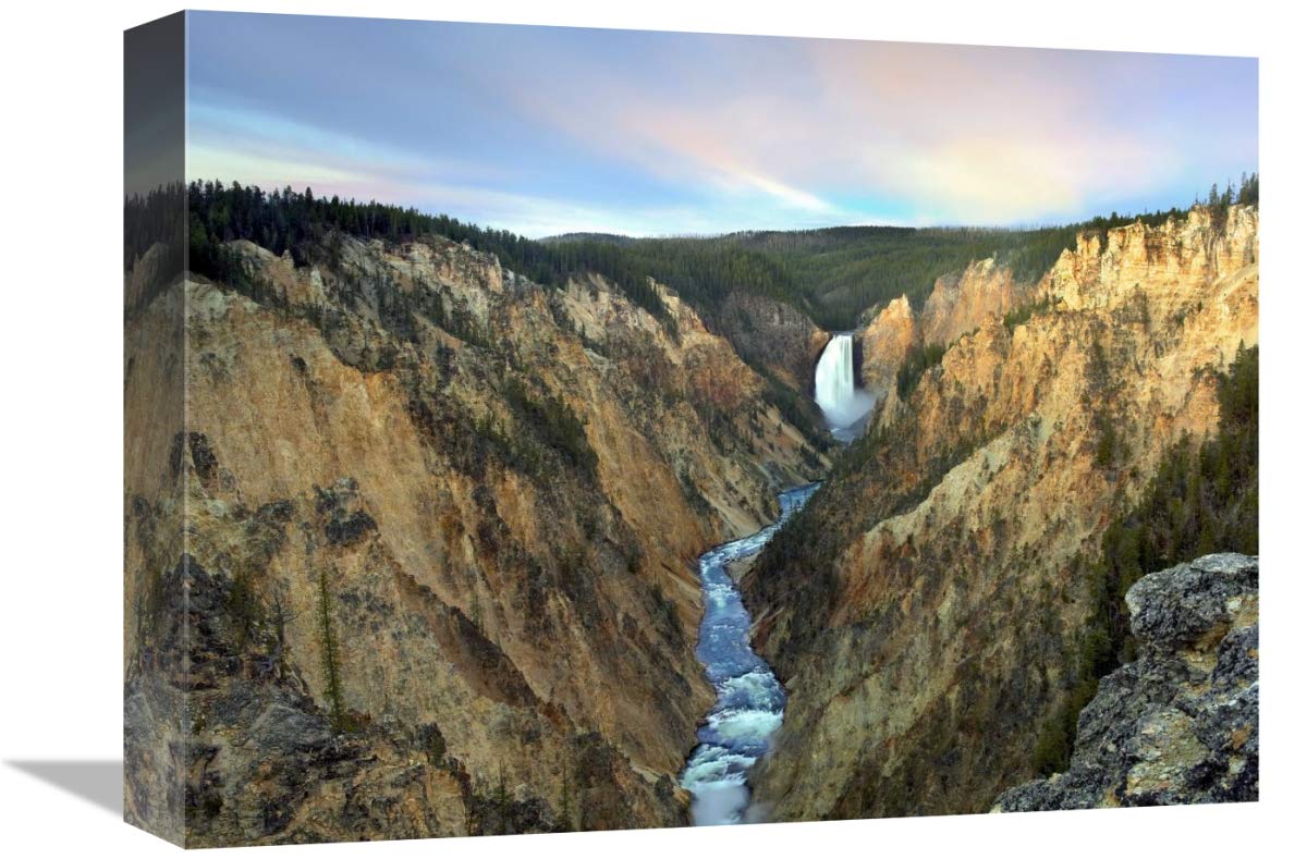 Lower Yellowstone Falls, Yellowstone National Park, Wyoming-Canvas Art-16x12”