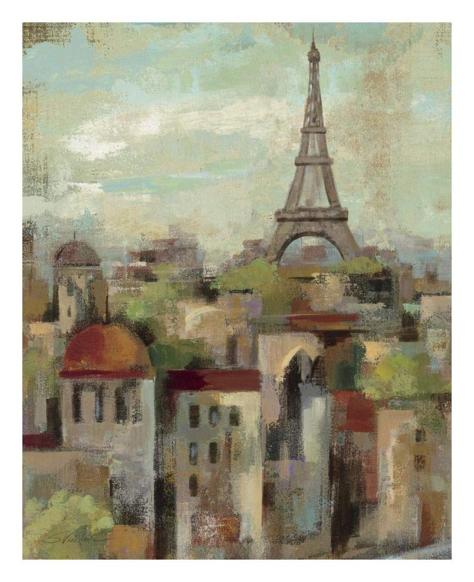 Spring in Paris II -Paper Art-22x26”