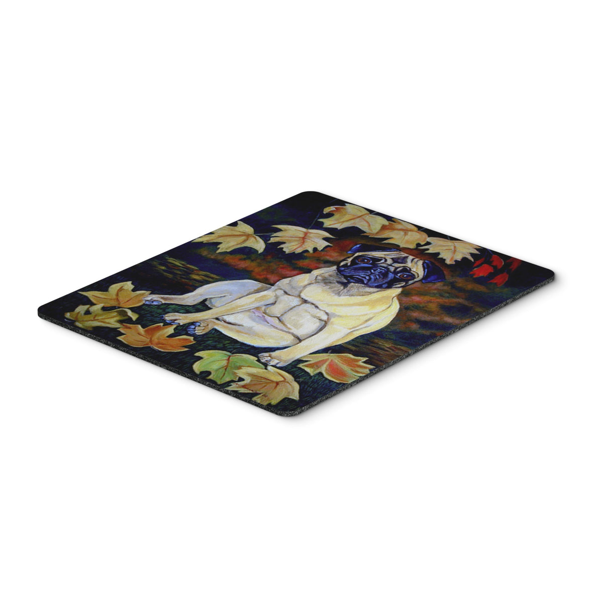 Caroline'S Treasures Mouse/Hot Pad/Trivet, Old Fawn Pug In Fall (7160Mp)