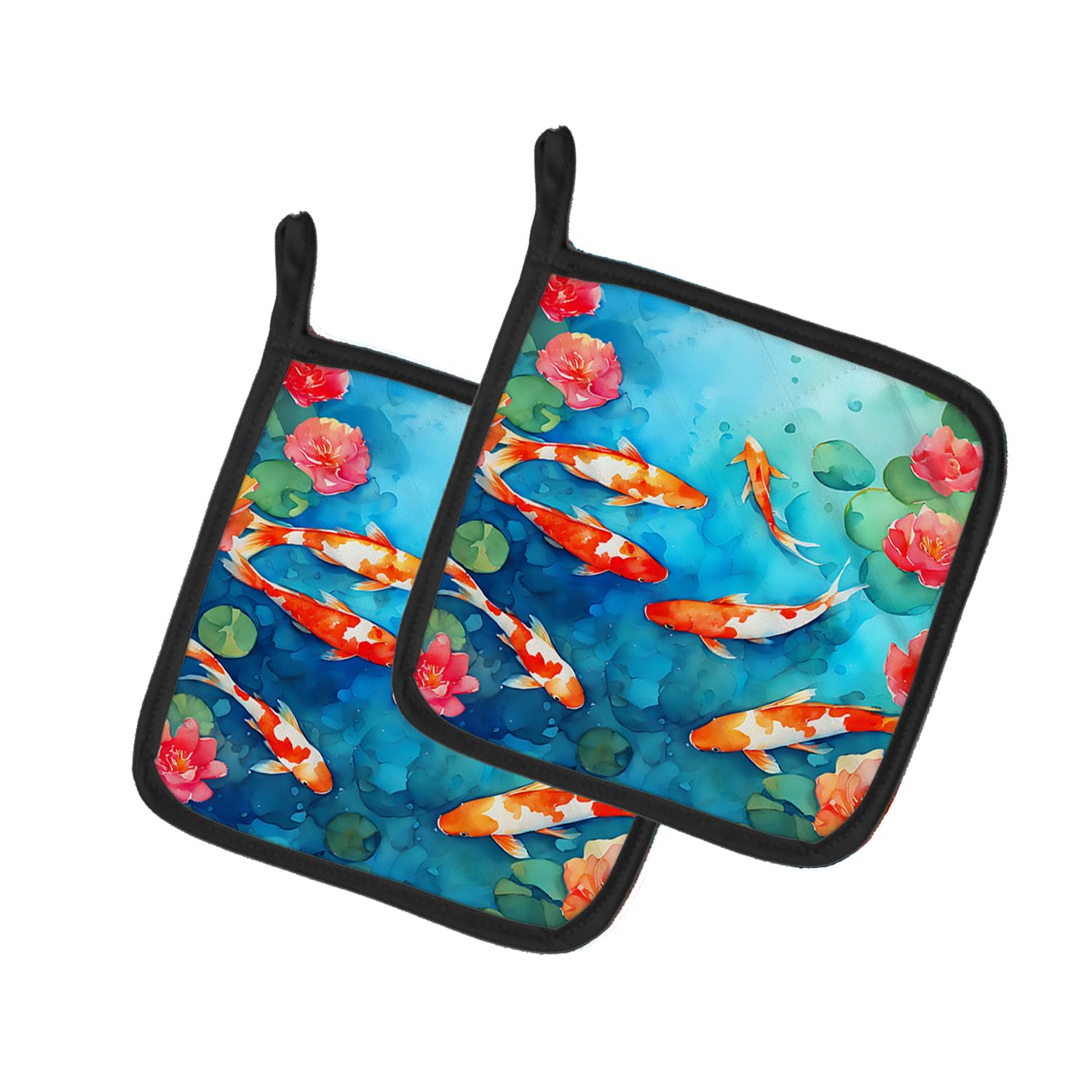 Koi Fish Pair of Pot Holders
