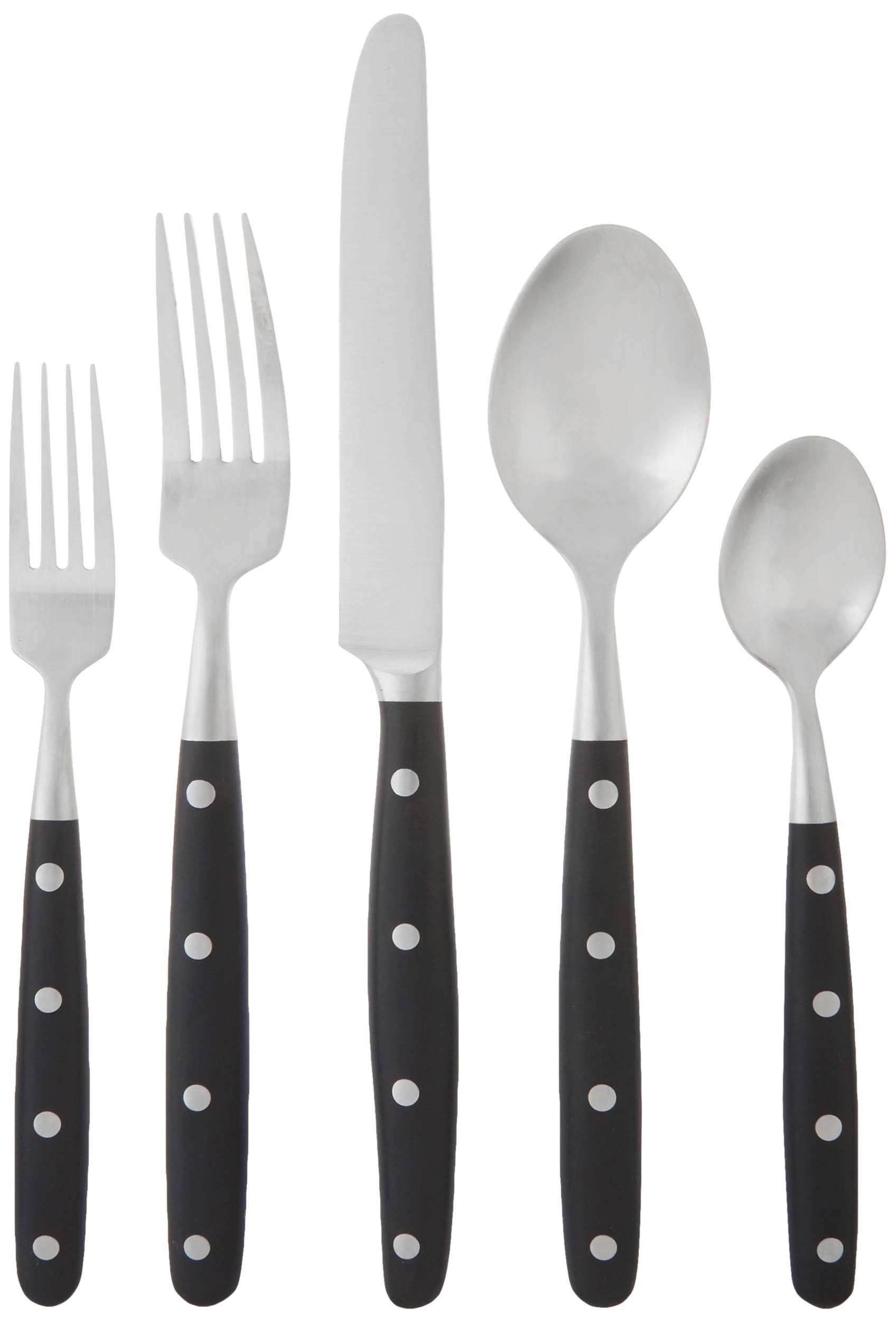 Lyon 18/10 Stainless Ebony or Ivory Handles - NEW!!!! Lyon 20pc set - Black