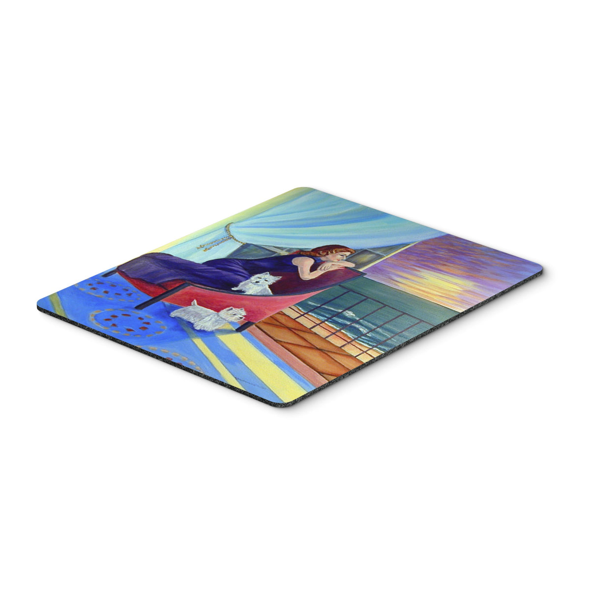 Caroline'S Treasures Mouse/Hot Pad/Trivet, Lady With Her Westie (7167Mp)