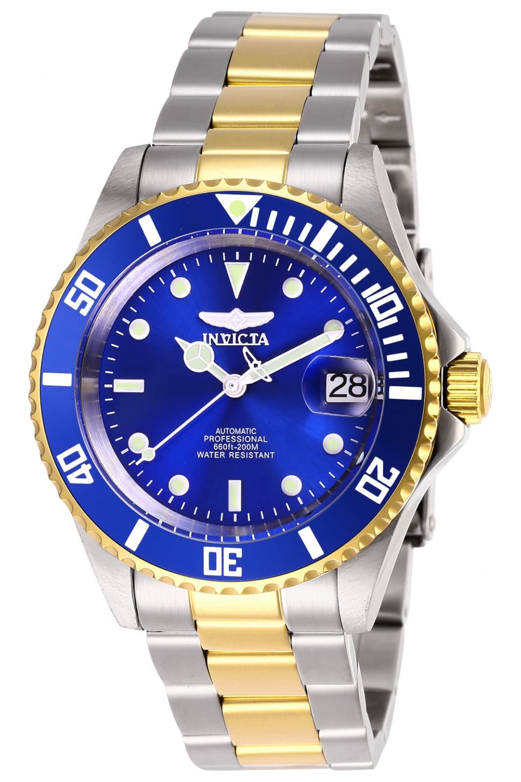 Invicta Mens 28662 Pro Diver Automatic 3 Hand Blue Dial Watch