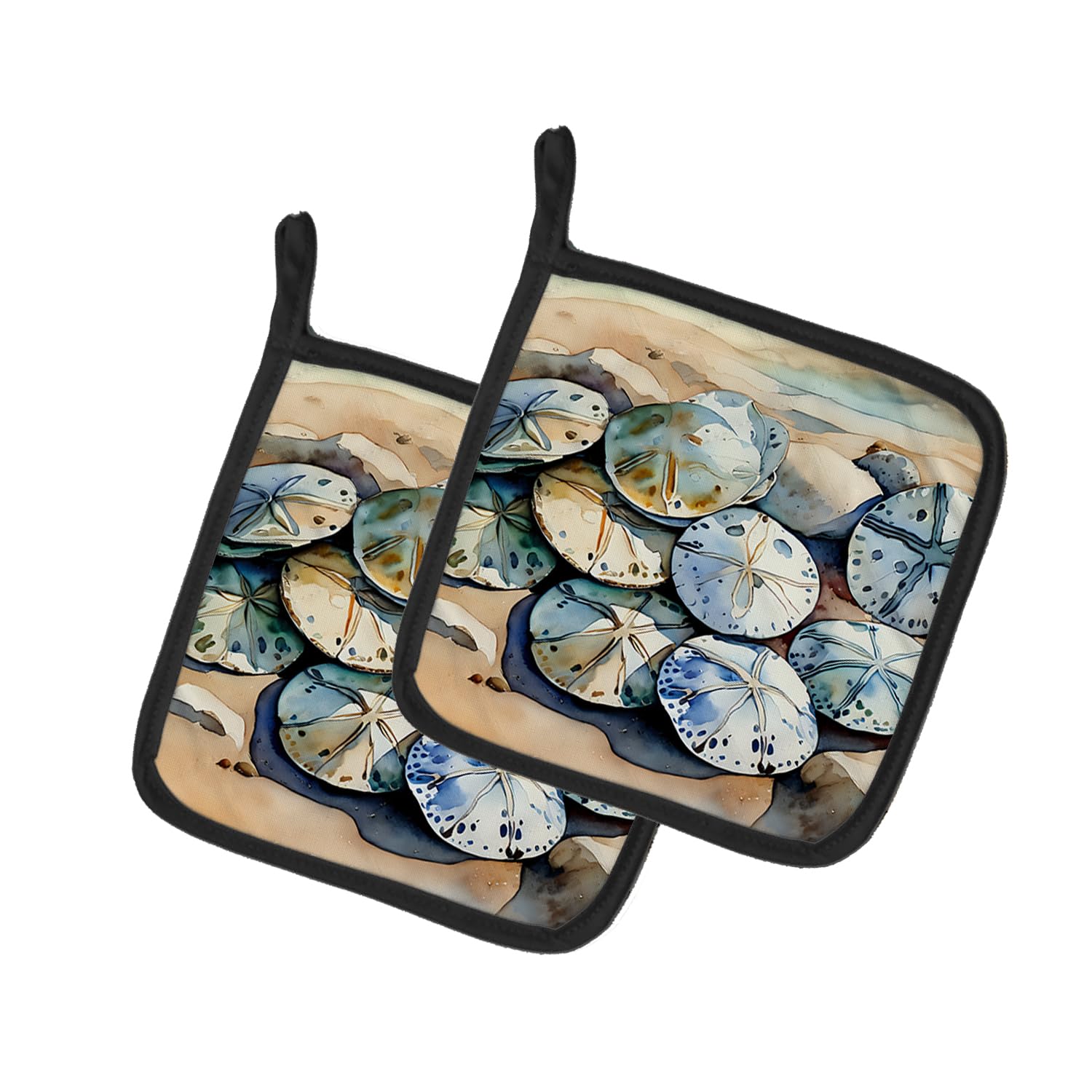 Sand Dollars Pair of Pot Holders
