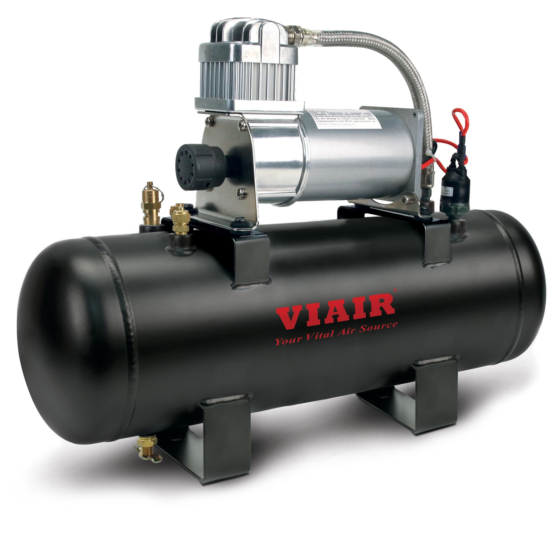 Casafoyer 15 PSI High-Flow Air Source Kit | Portable 12V Compressor & Tank ( Pack of 2 )