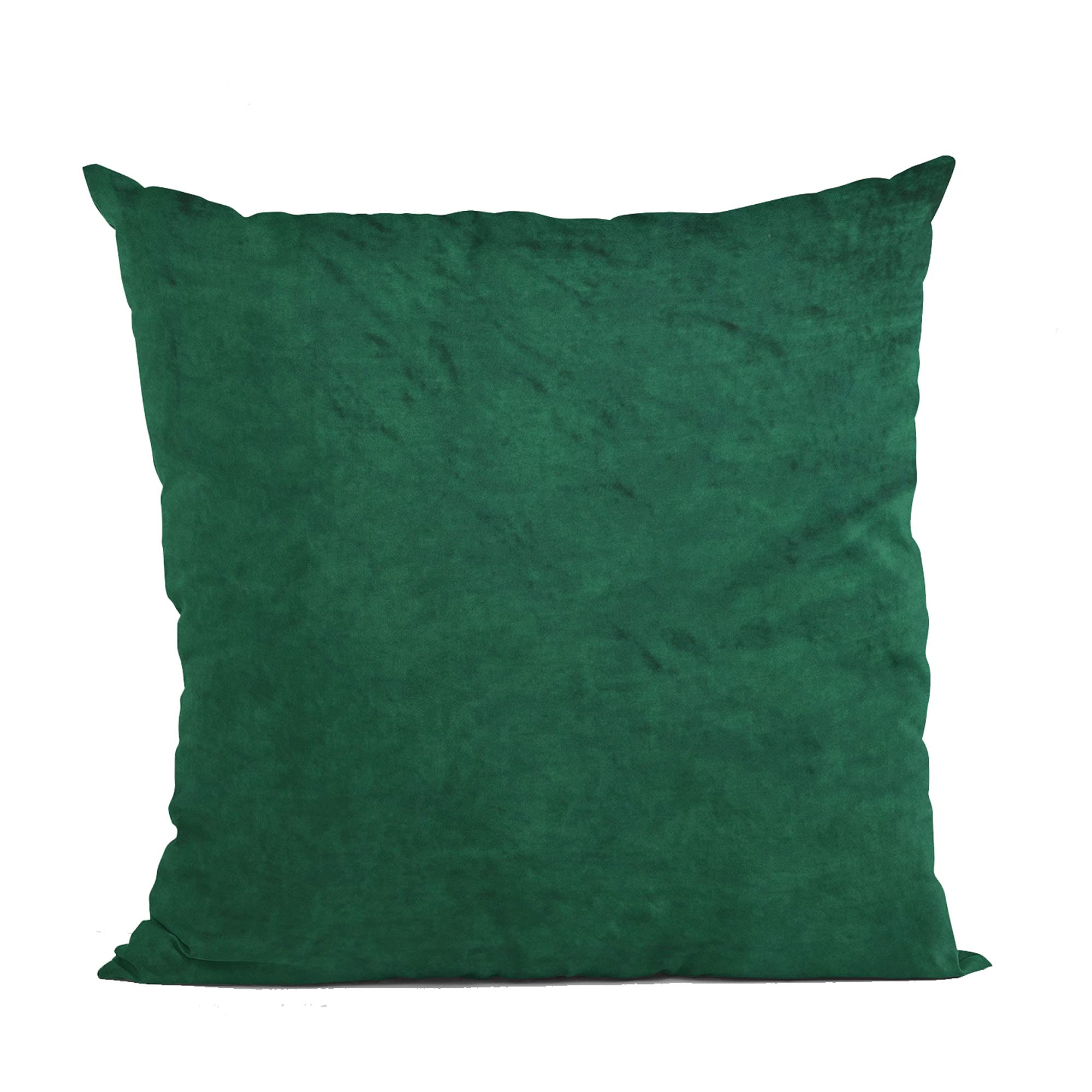 Plutus Emerald Lux Velvet Shiny Velvet Luxury Throw Pillow - Double sided  18 x 18”