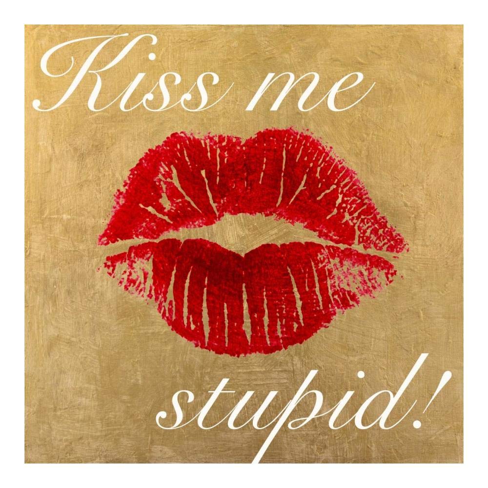 Kiss Me Stupid! Number 3-Paper Art-20x20”