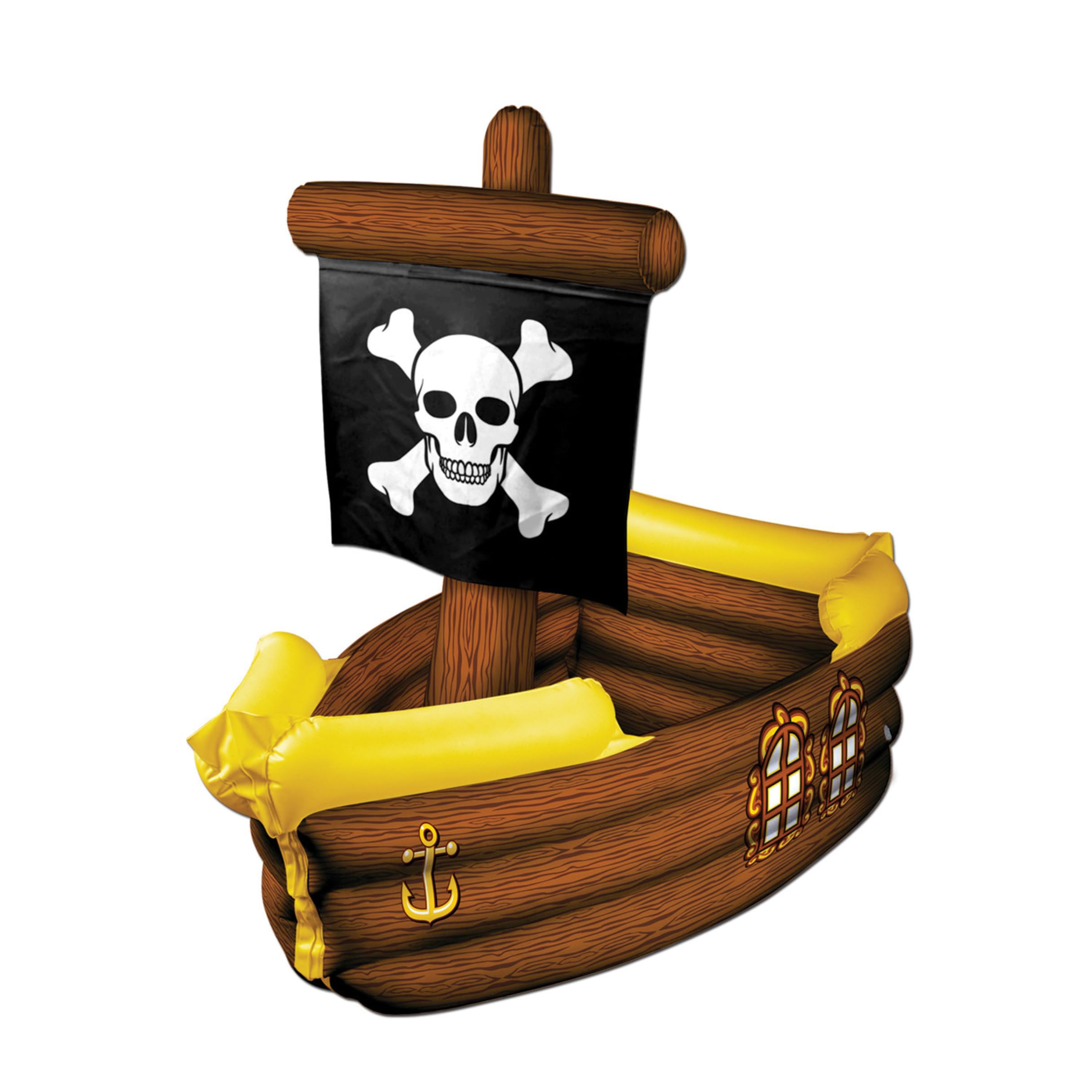 Inflatable Pirate Ship Cooler (Pack of 1)