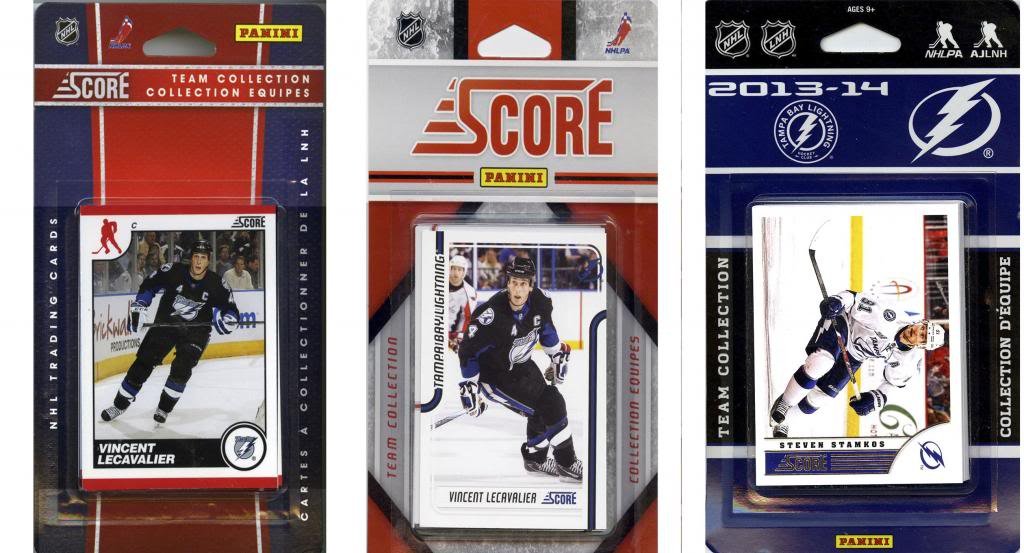 NHL Tampa Bay Lightning 3 Different Licensed Trading Card Team Sets