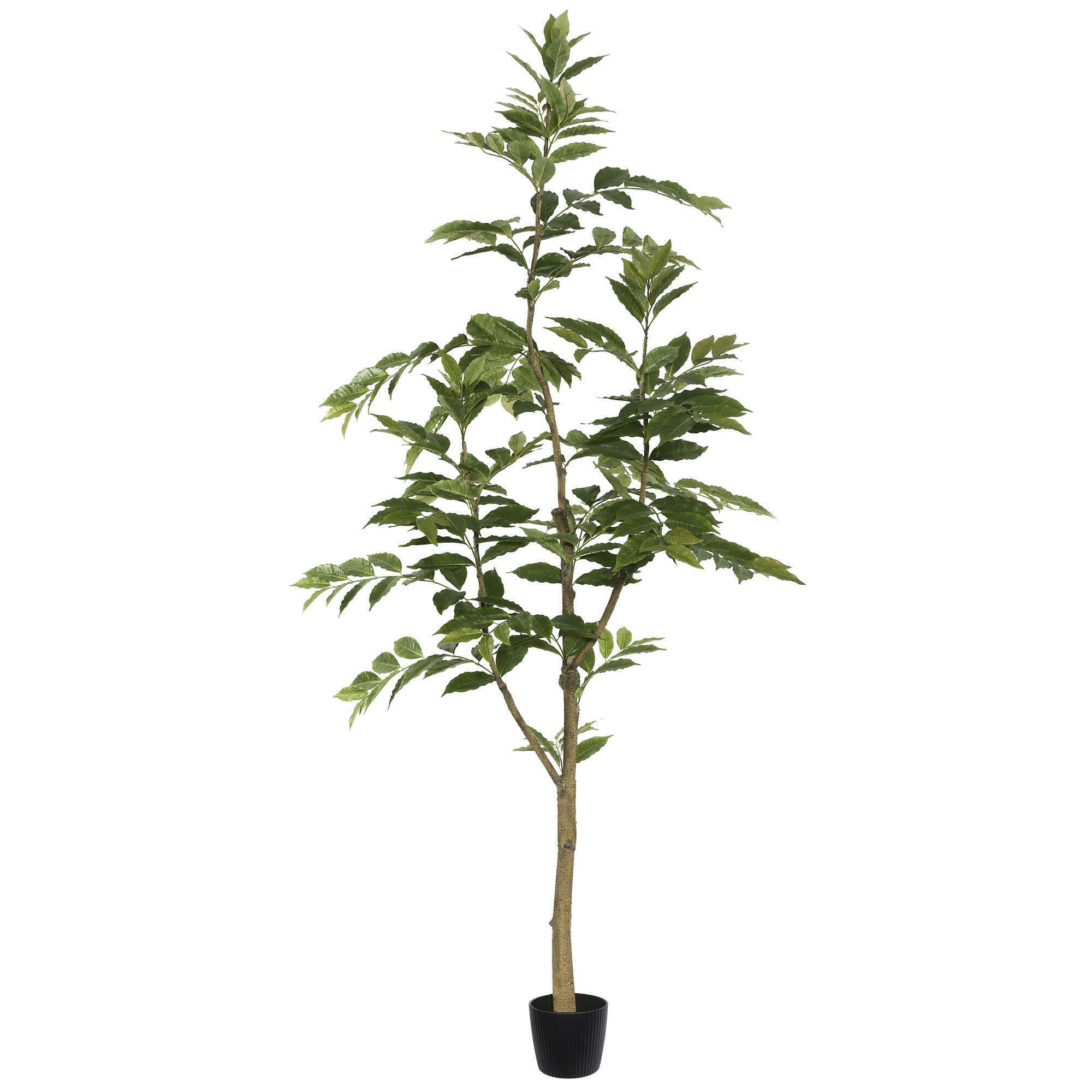 Casafoyer 7-Foot Potted Artificial Nandina Tree - Lifelike Indoor Decor ( Pack of 2 )