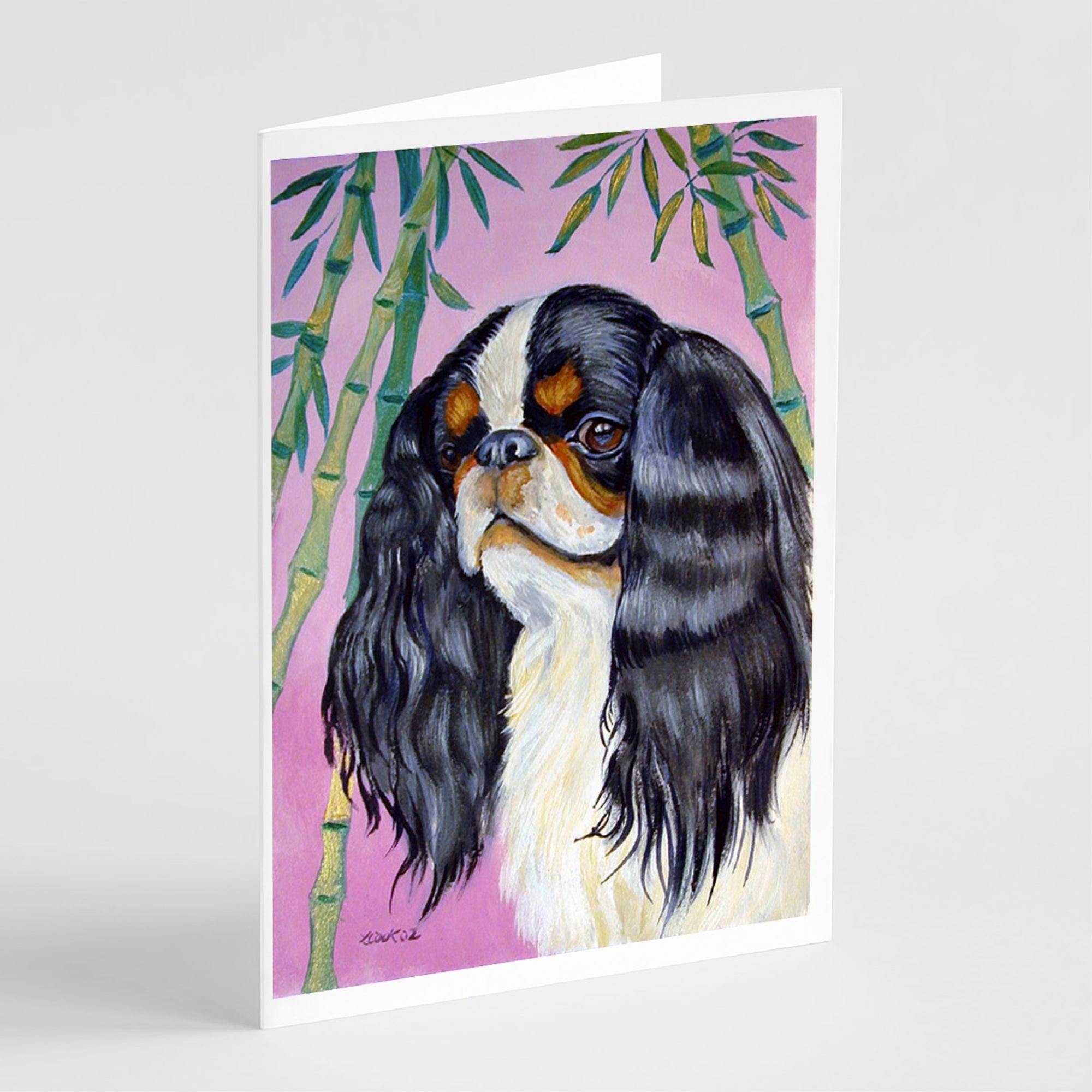 English Toy Spaniel  Greeting Cards And Envelopes Pack Of 8