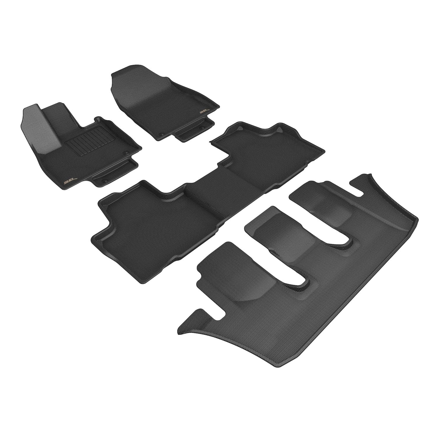 3D MAXpider Compatible with LEXUS TX BENCH SEATING 2024-2026 KAGU BLACK R1 R2 R3