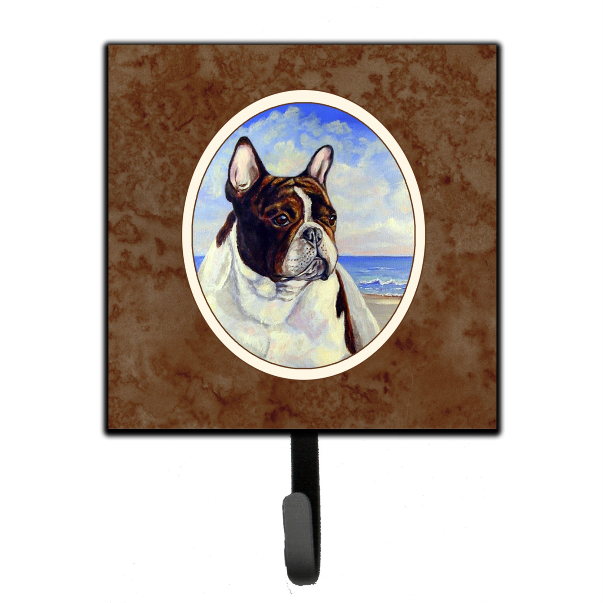 Caroline'S Treasures French Bulldog At The Beach Leash Or Key Holder 7171Sh4, Small, Multicolor