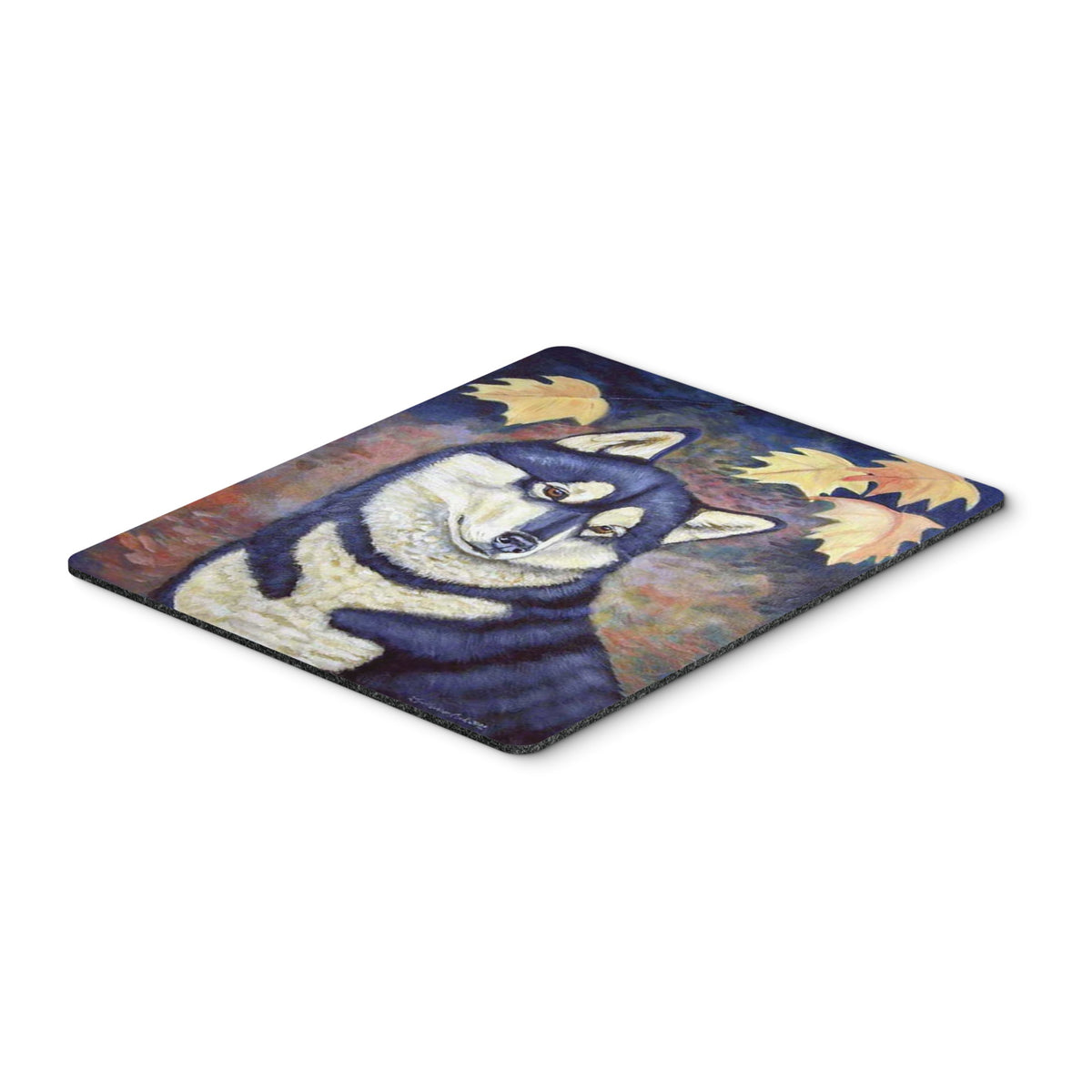 Caroline'S Treasures Mouse/Hot Pad/Trivet, Fall Leaves Siberian Husky (7173Mp)