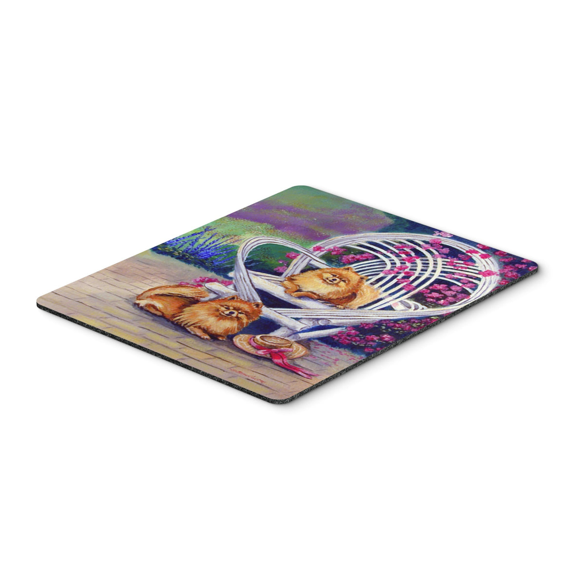 Caroline'S Treasures Mouse/Hot Pad/Trivet, Red Pomeranians On The Patio (7176Mp)