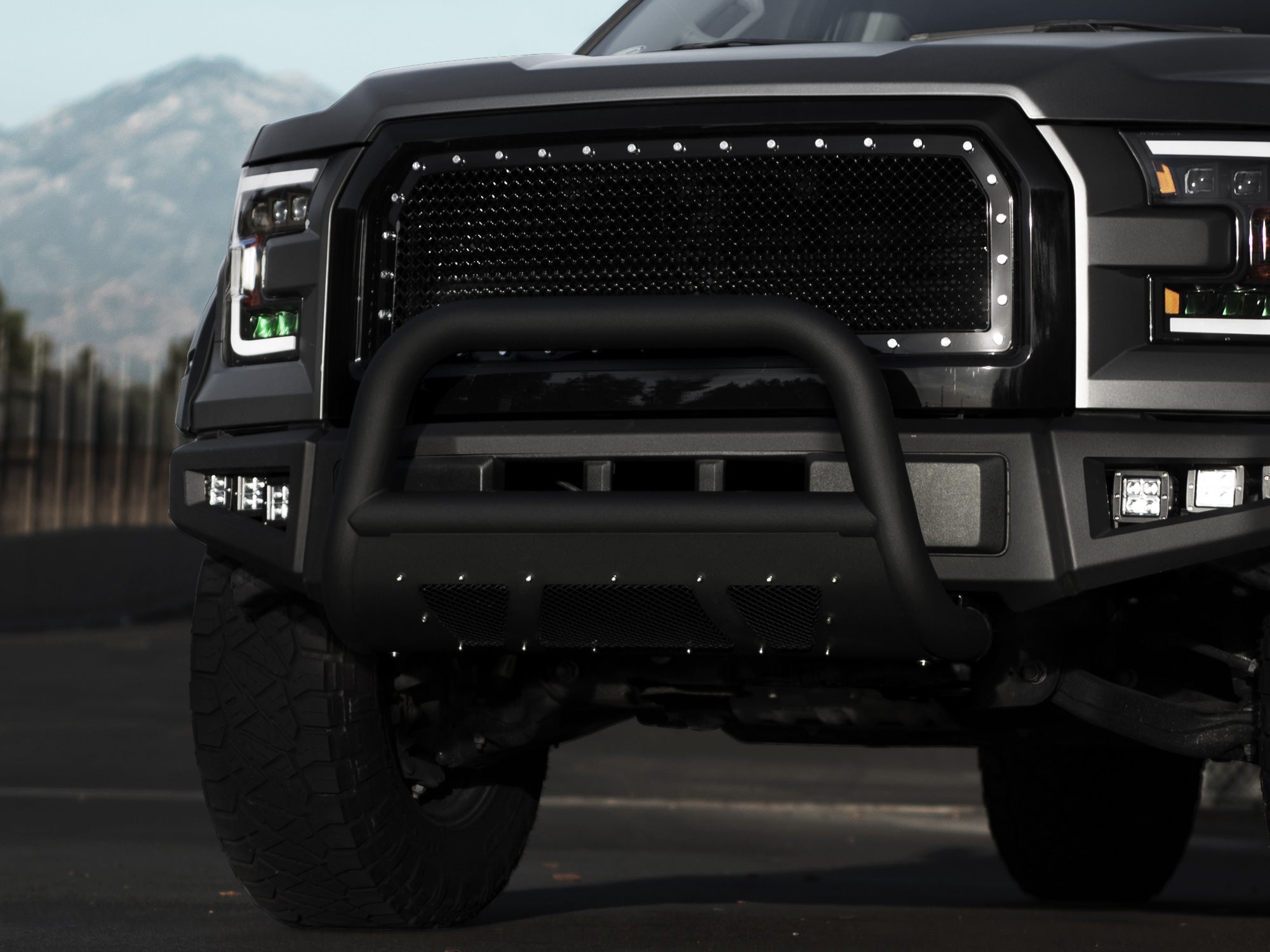 Armordillo 2006-2009 Chrysler Aspen Ms Series Bull Bar - Matte Black
