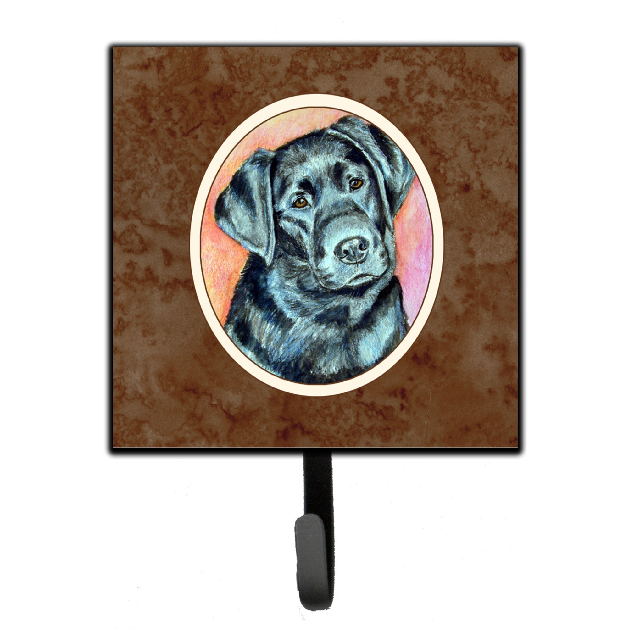 Caroline'S Treasures Black Labrador Leash Or Key Holder 7177Sh4, Small, Multicolor