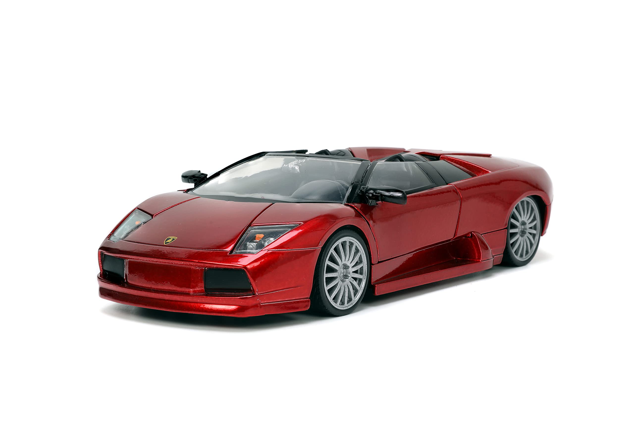 Lamborghini Murcielago Roadster Red Metallic Hyper-Spec Series 1/24 Diecast Model Car by Jada