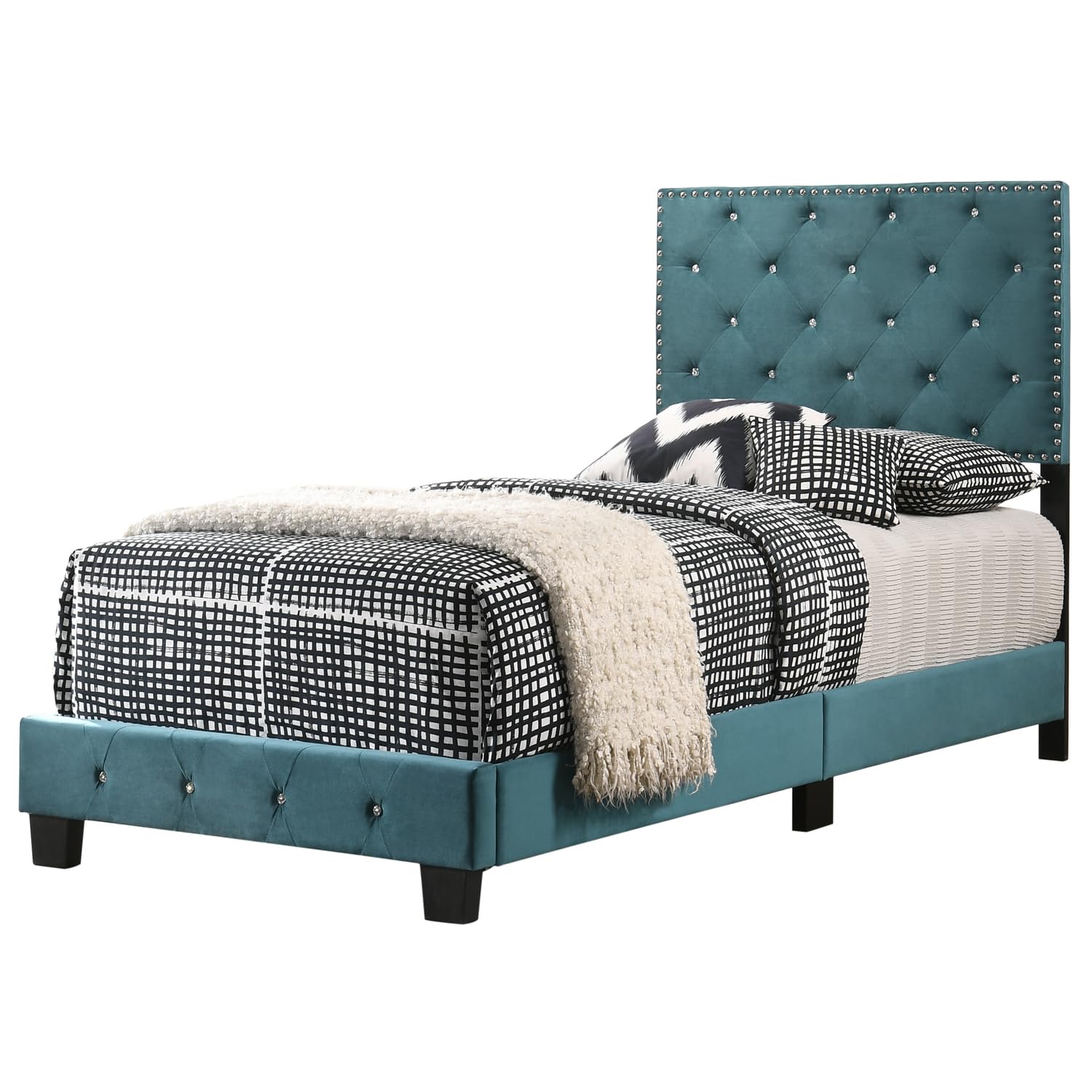 Suffolk Green Twin Panel Bed