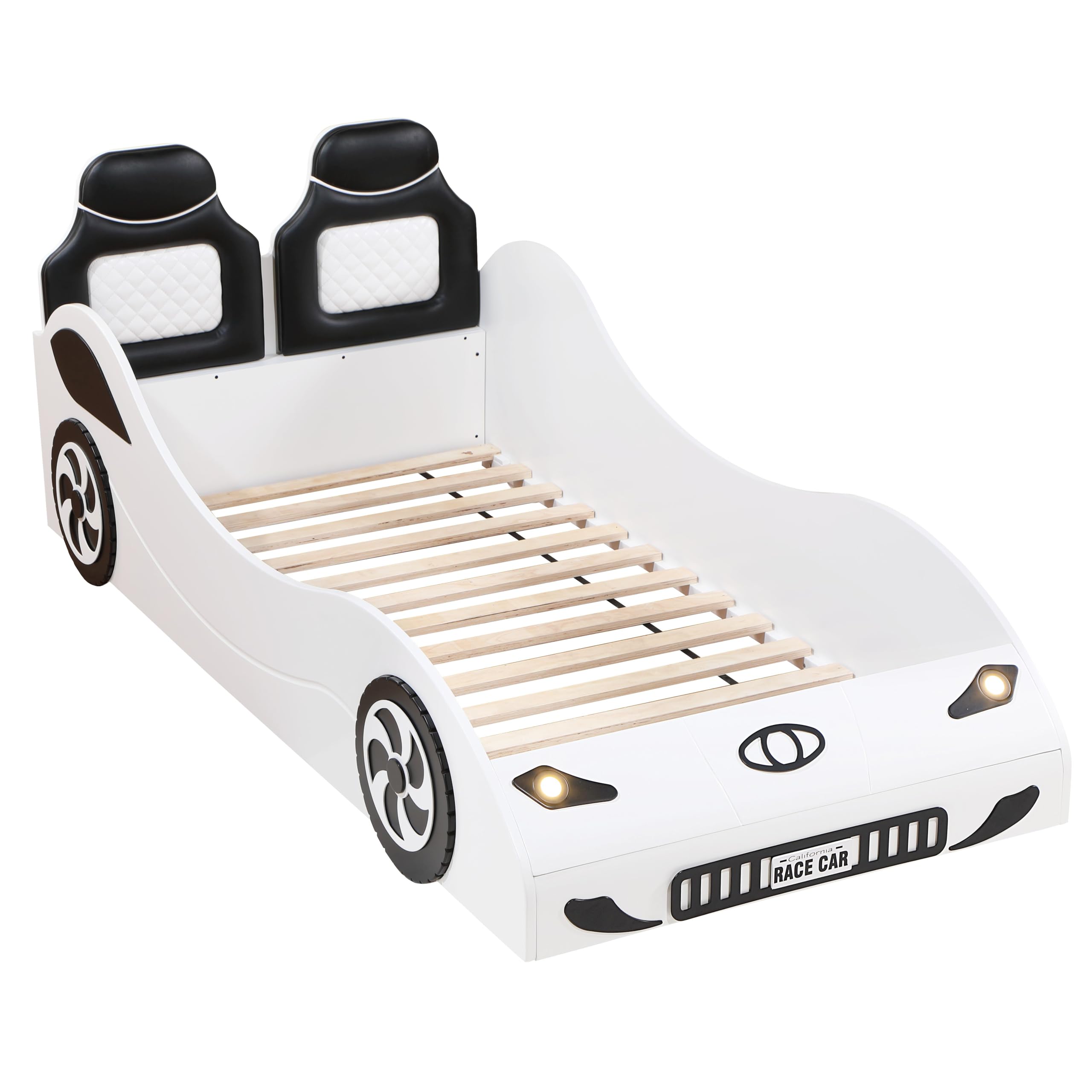 ACME Colen Car Bed (Twin), White Finish