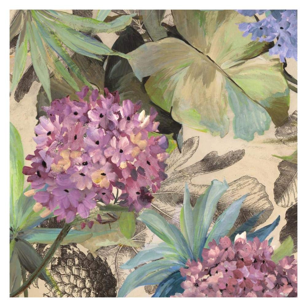 Pink Hydrangeas-Paper Art-32x32”