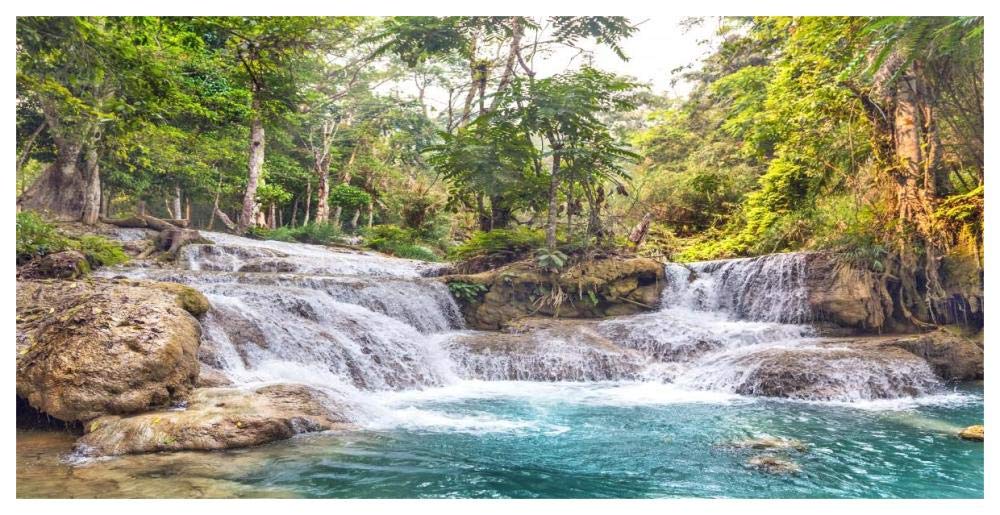 Kuang Si Falls, Luang Prabang,  Laos-Paper Art-62x32”