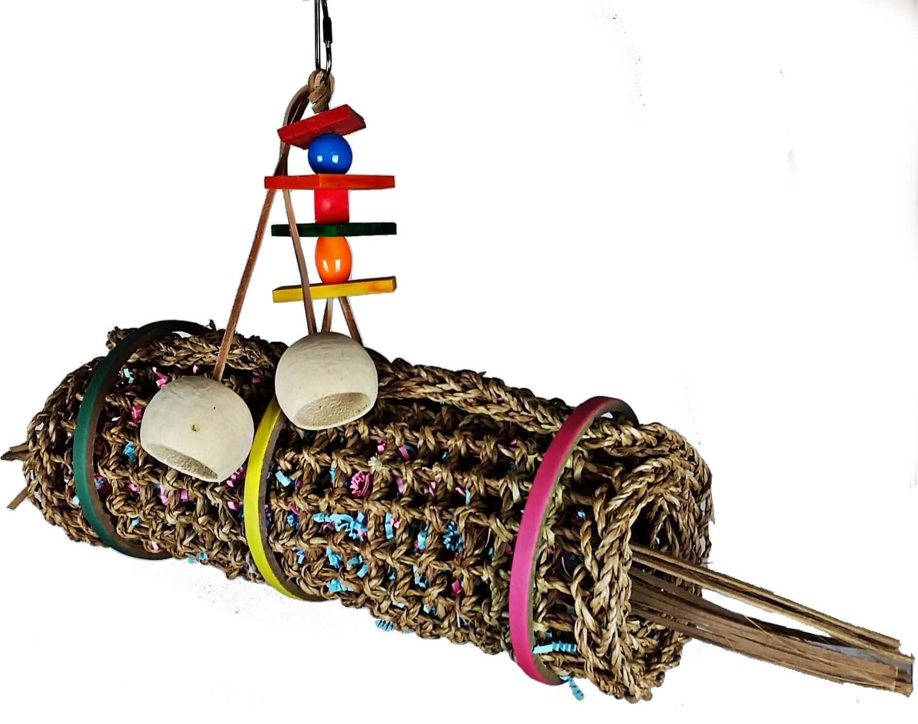 A&E Cage Company 001408 Happy Beaks Vine Mat Roll Bird Toy Multi, Medium