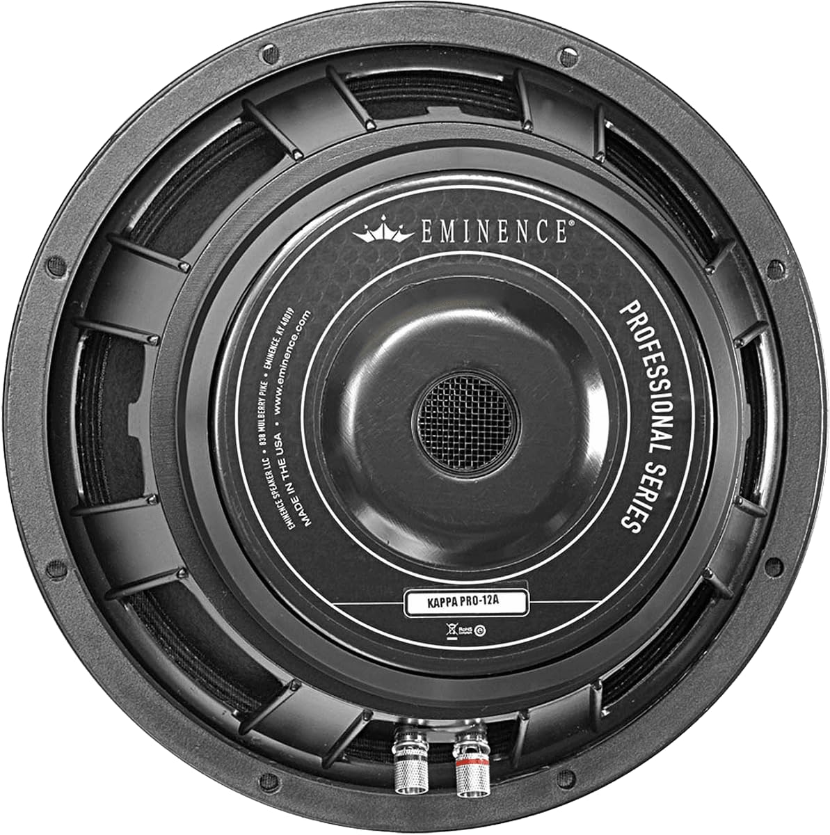 12-in Professional Audio Woofer Midbass Vented Scoop Loading w/ 3-in Diameter Voice Coil 8 Ohms 80 oz. Ferrite magnet
