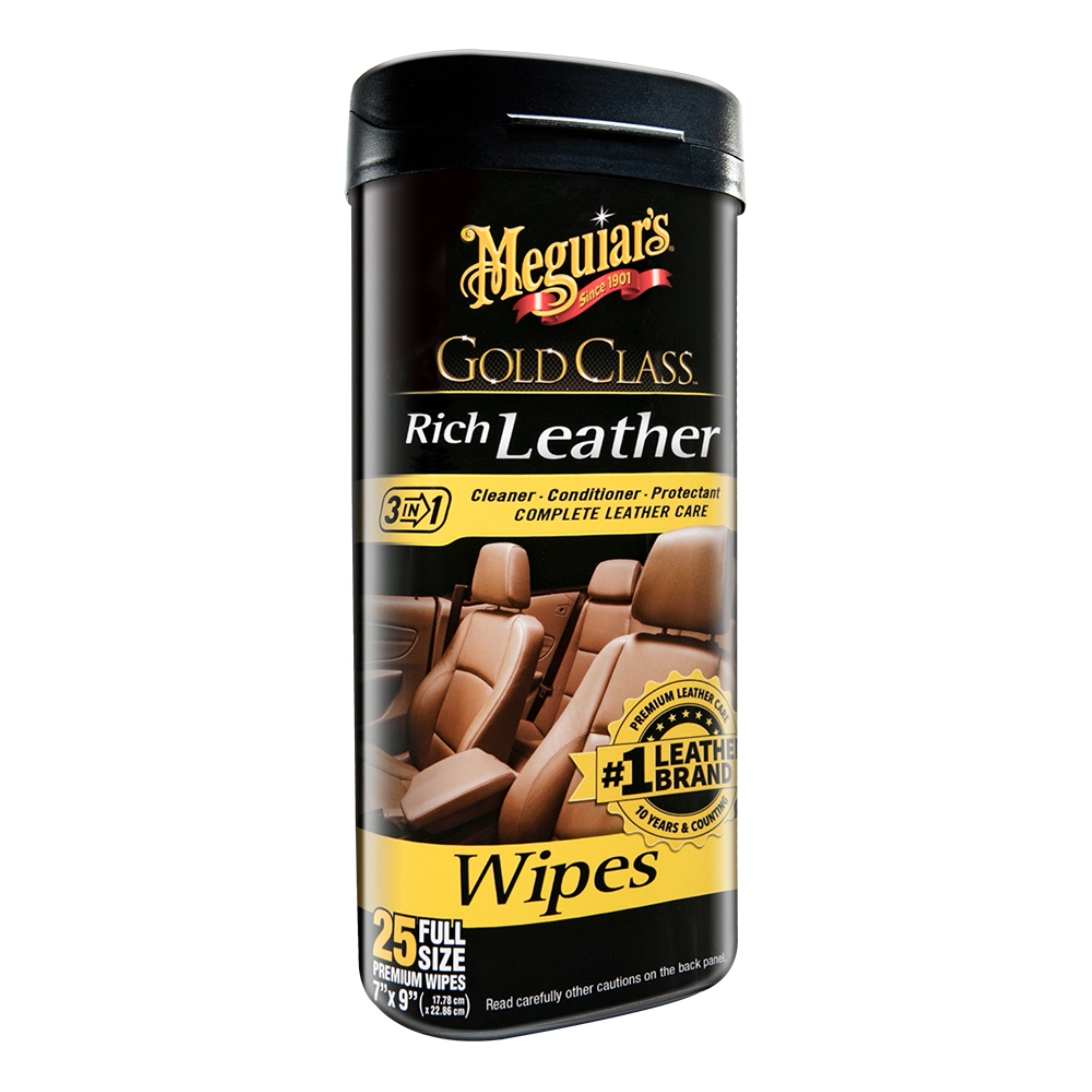 Meguiar'S Gold Class Rich Leather Wipes