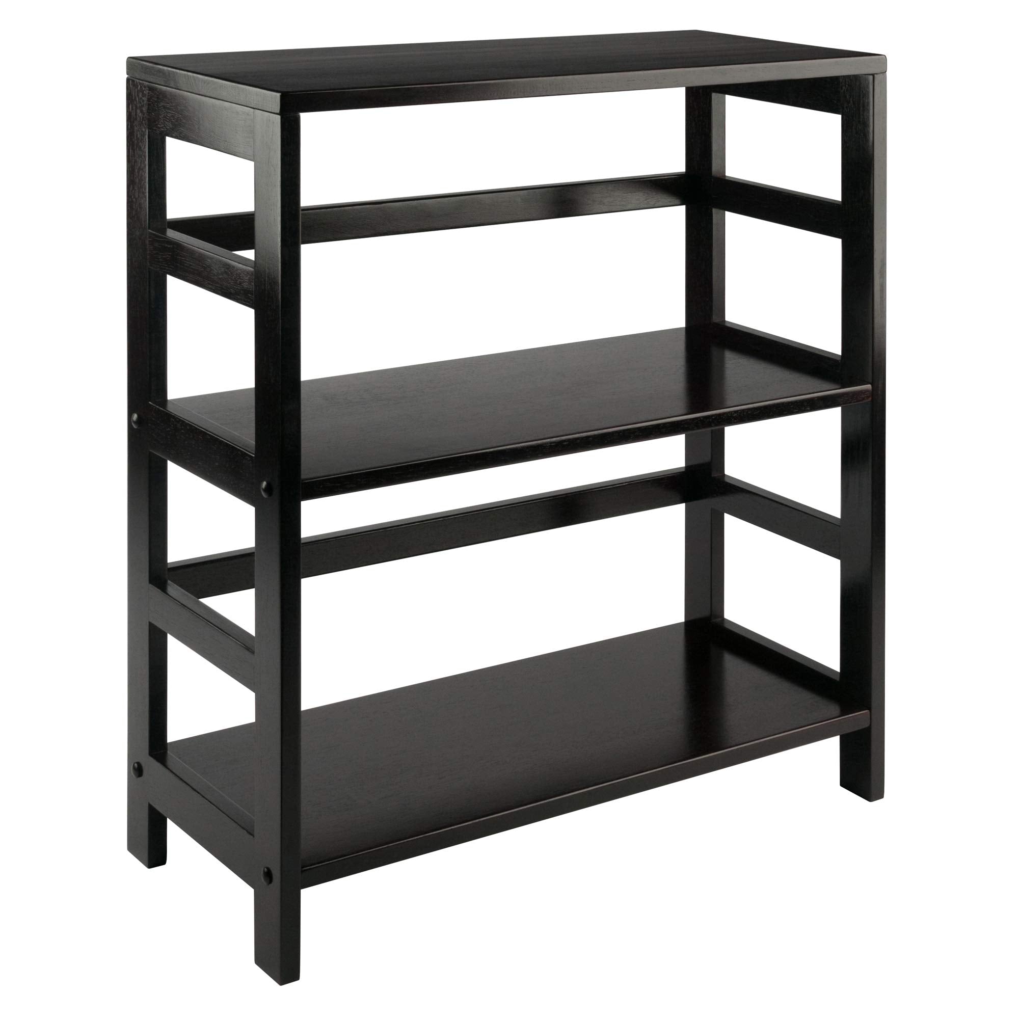 Yardlio Timeless Espresso Shelving Unit with Spacious Compartments for Storage Baskets