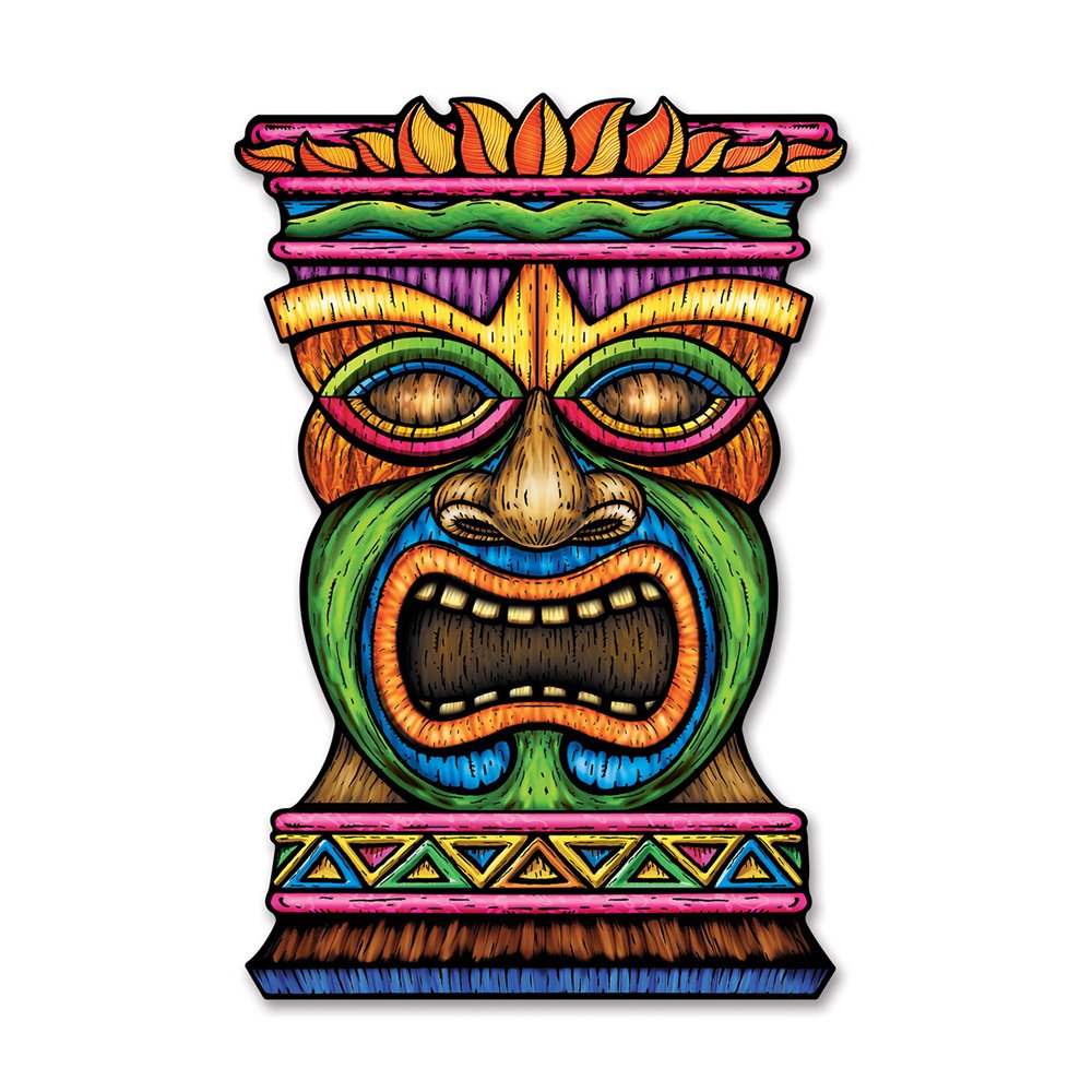 Jumbo Tiki Cutout (Pack of 12)