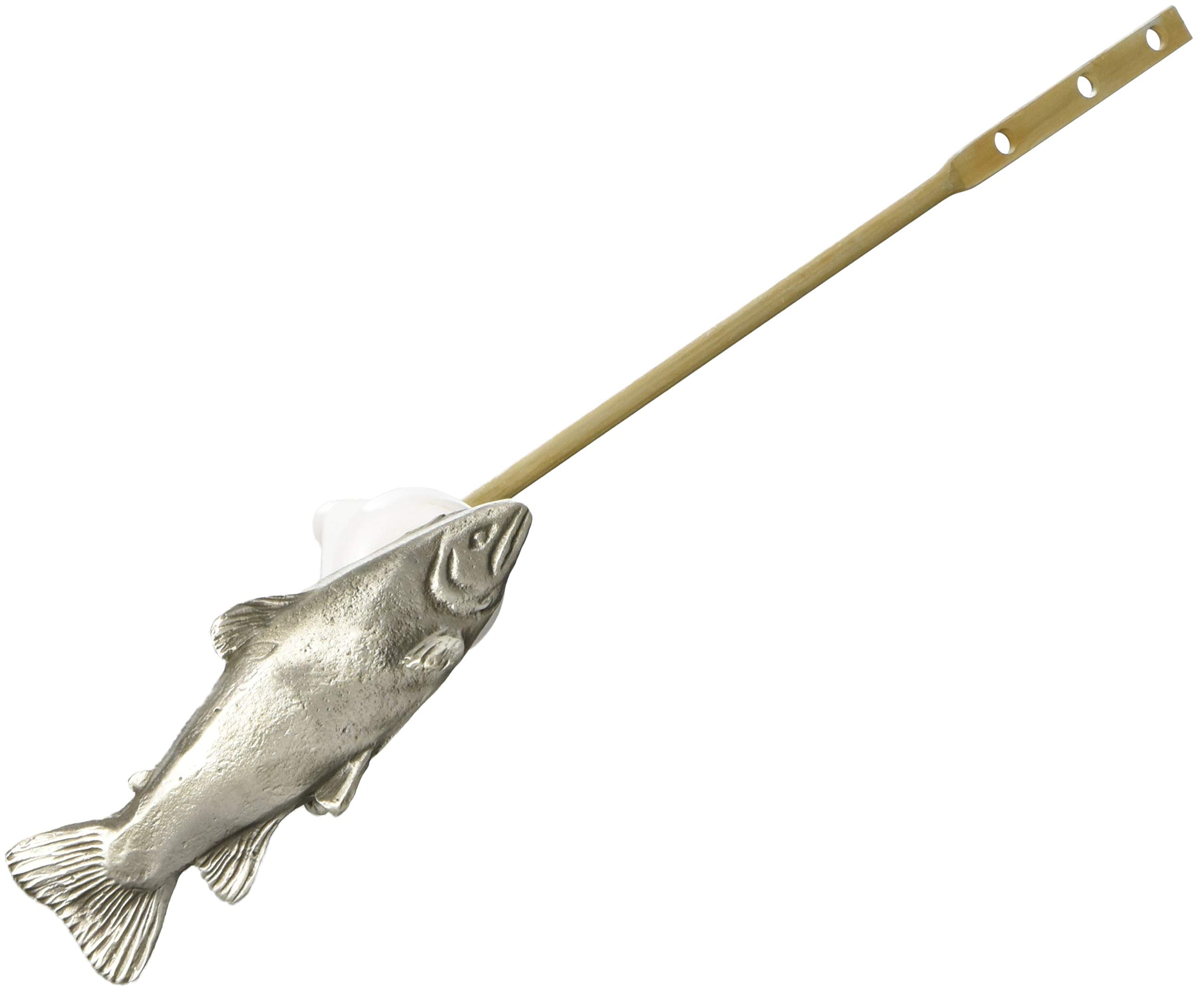 Trout Toilet Flush Handle Front Mount in Satin Pewter Finish