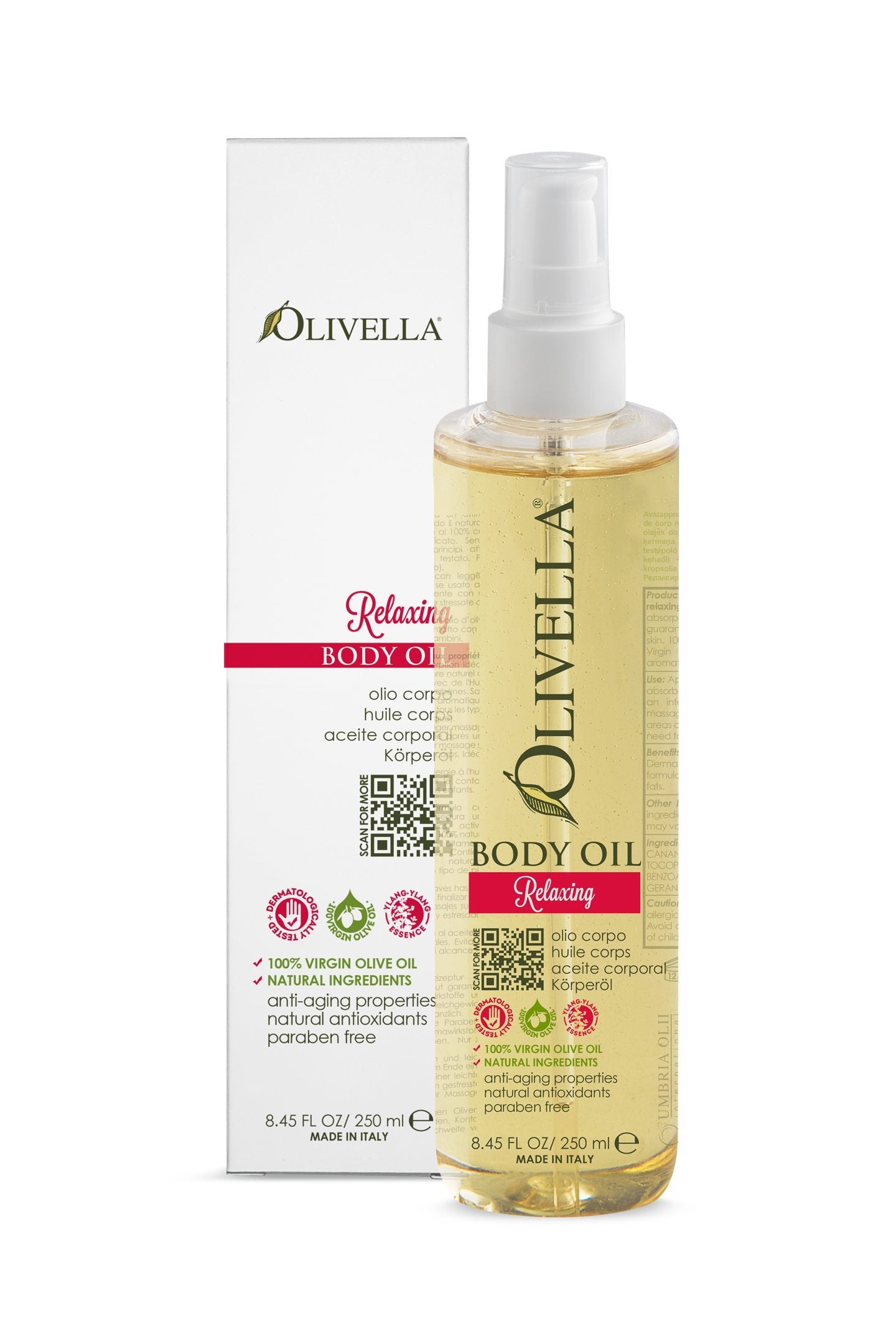 Olivella Body Oil (250 ml) -Relaxing