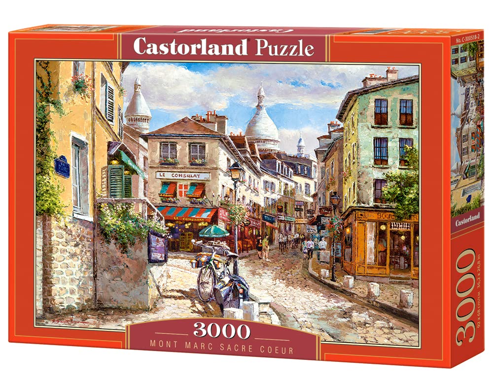 Bridge Toys - Castorland, 3000 Piece Jigsaw Puzzle, Montmartre Sacre Coeur