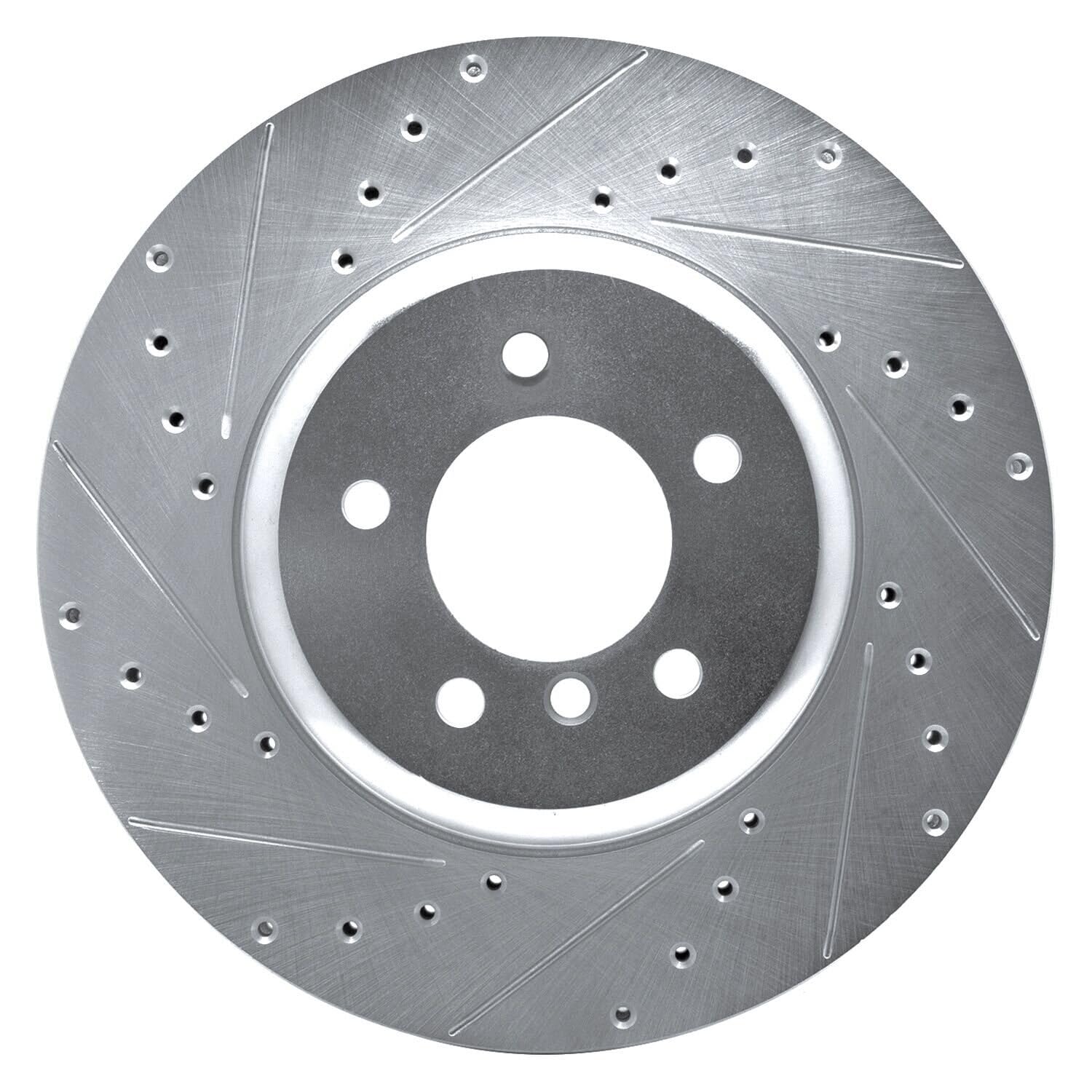 R1 Concepts Brake Rotor Drilled and Slotted Silver EDZ-31105L