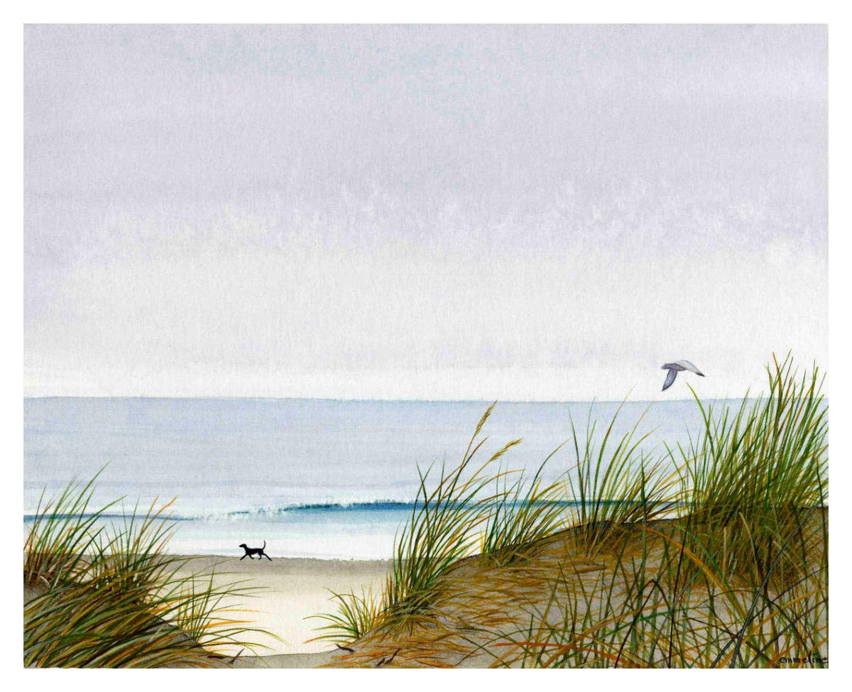 On the Beach -Paper Art-37x30”
