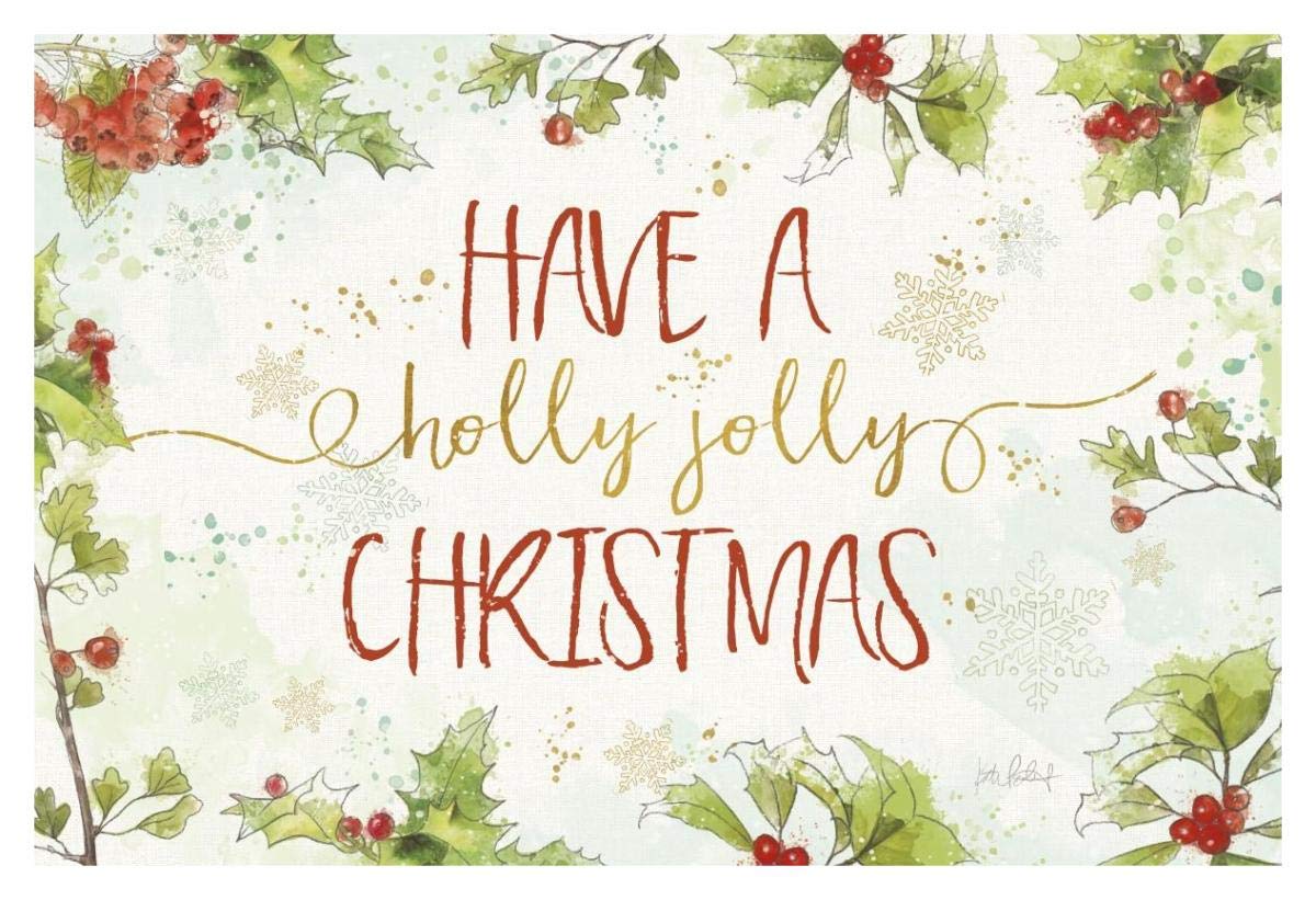 Christmas Sentiments I -Paper Art-20x14”