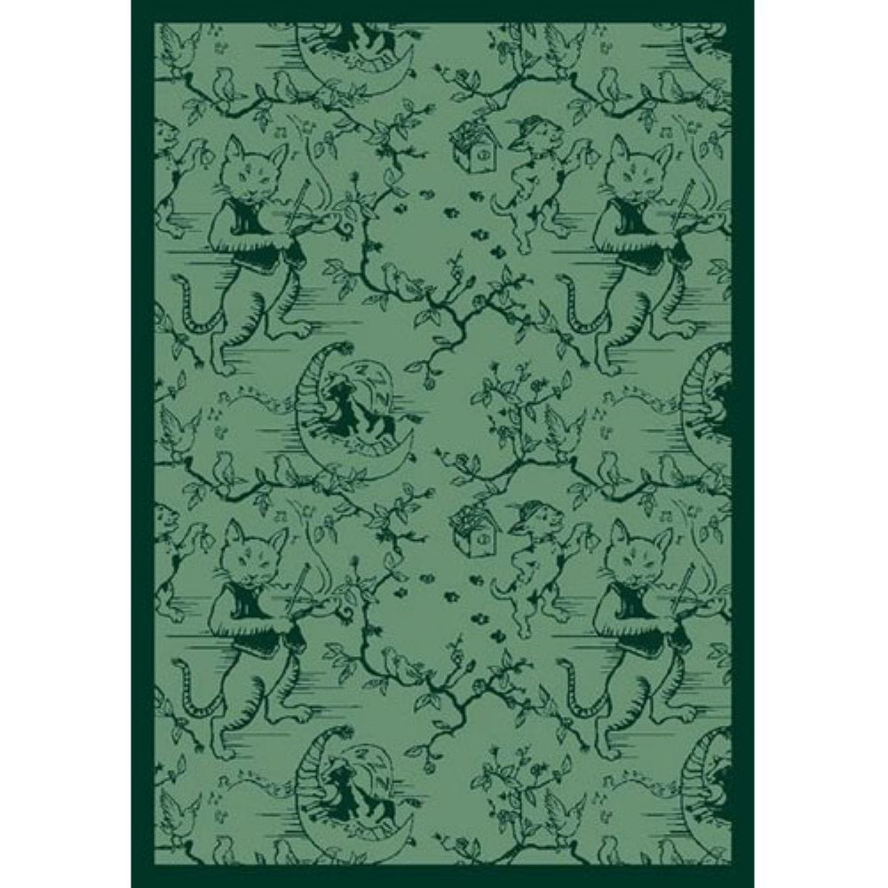 Joy Carpets Kaleidoscope Fancy Fiddler 310 x 54??Indoor Area Rug in Color Green
