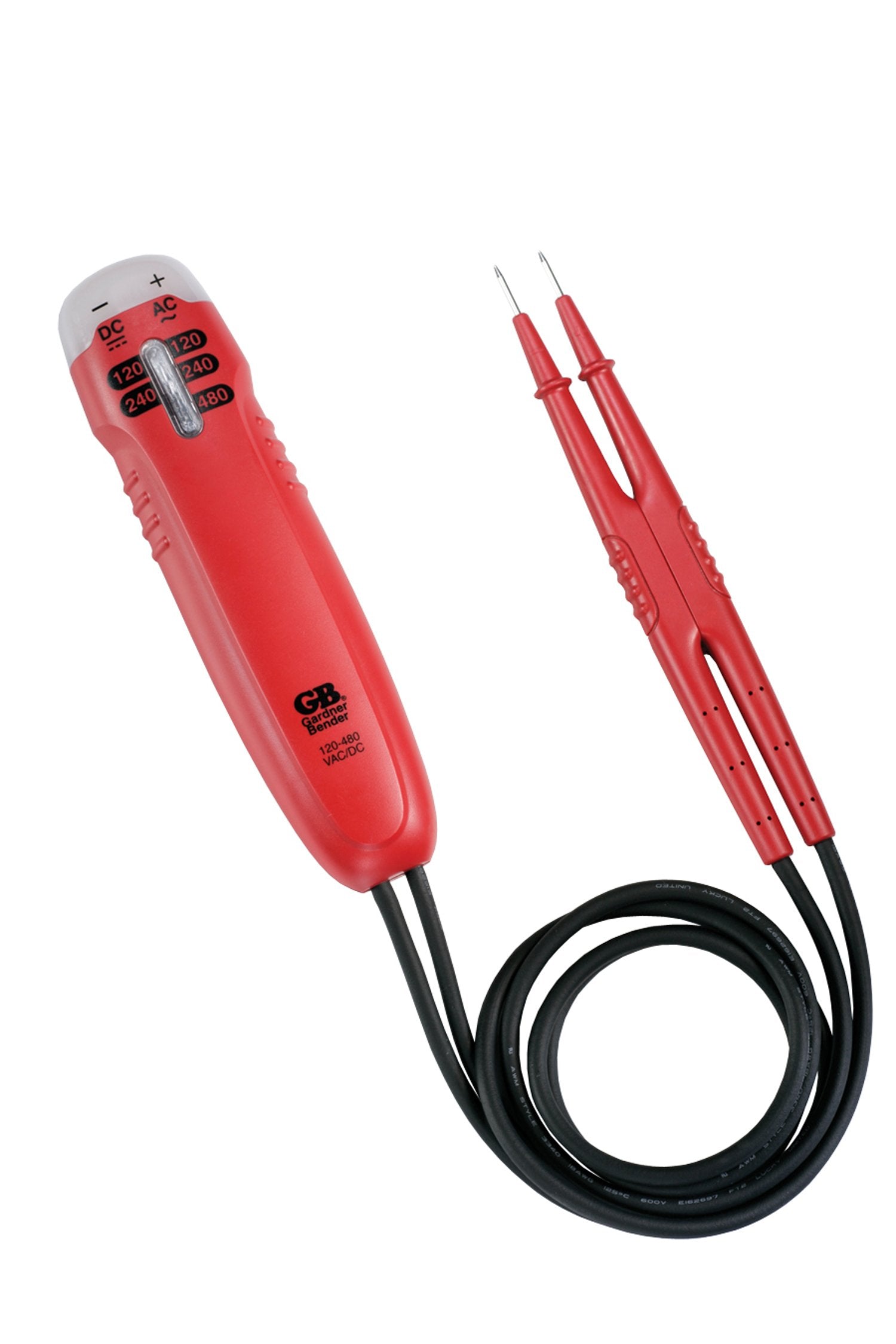 Gardner Bender Gvt-392 Vibrating Solenoid Voltage Tester, 120 - 480 V Acdc And Dc Polarity