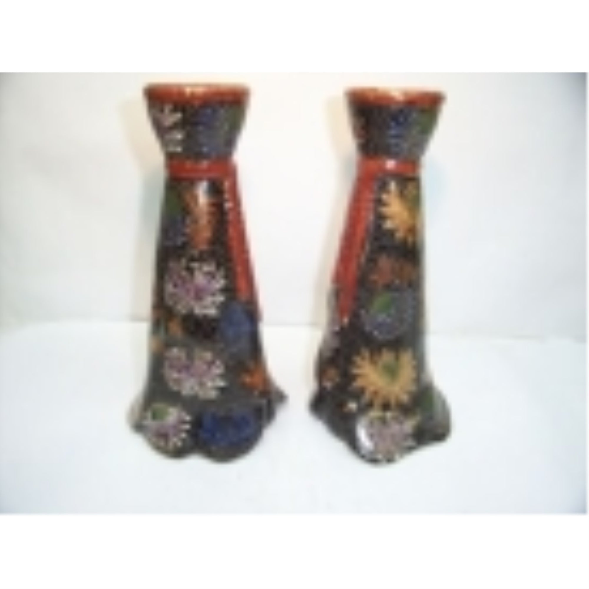 Pair of Porcelain Candle Holders
