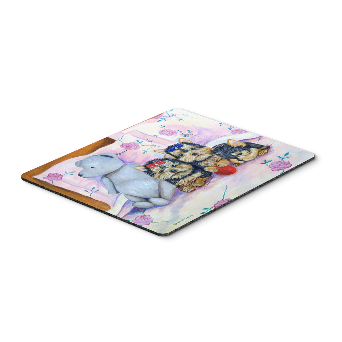 Caroline'S Treasures Mouse/Hot Pad/Trivet, Yorkie Puppies Three In A Row (7192Mp)