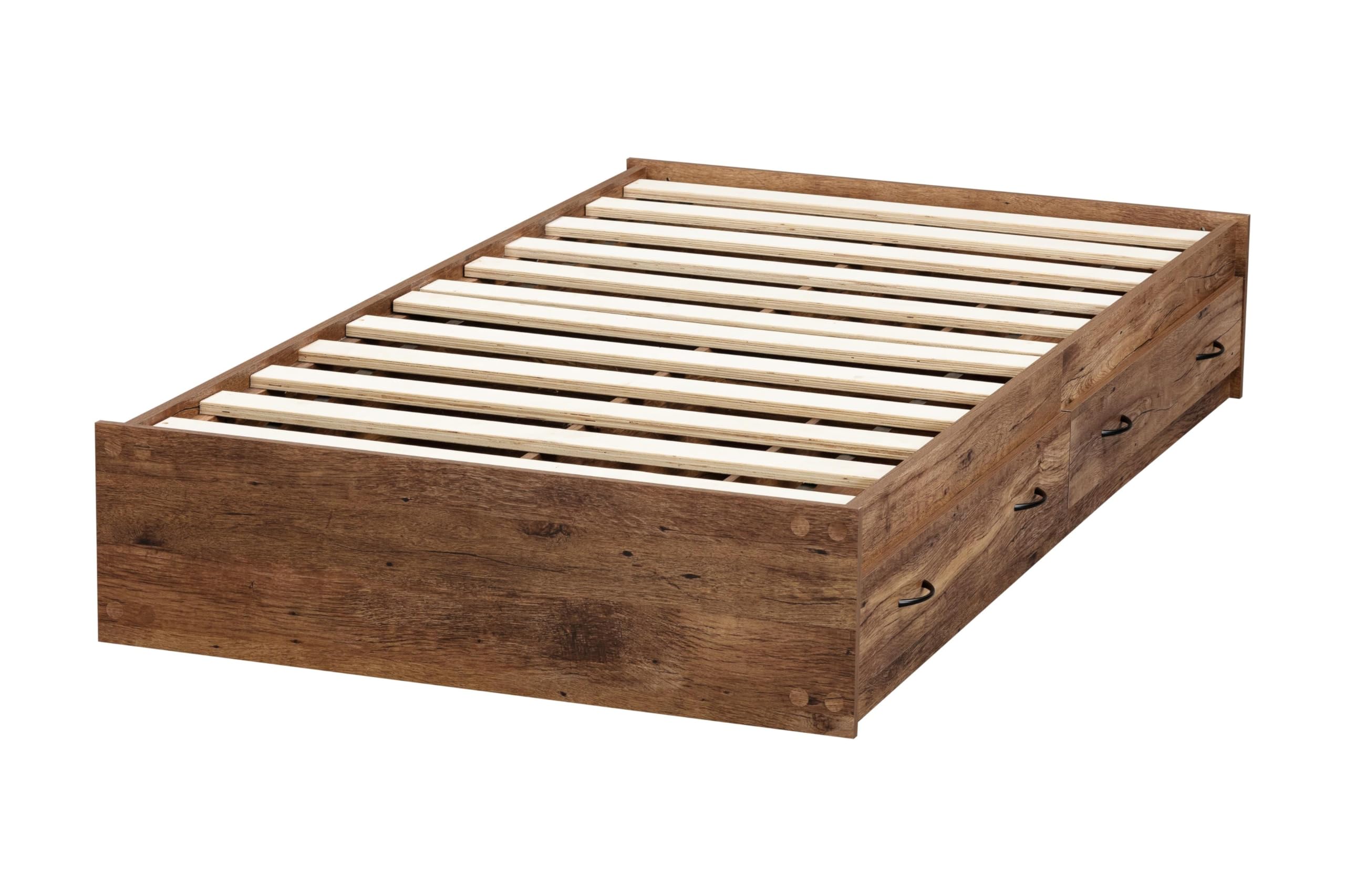 Twin Sized Mountain Oak Mates Bed with Two Drawers