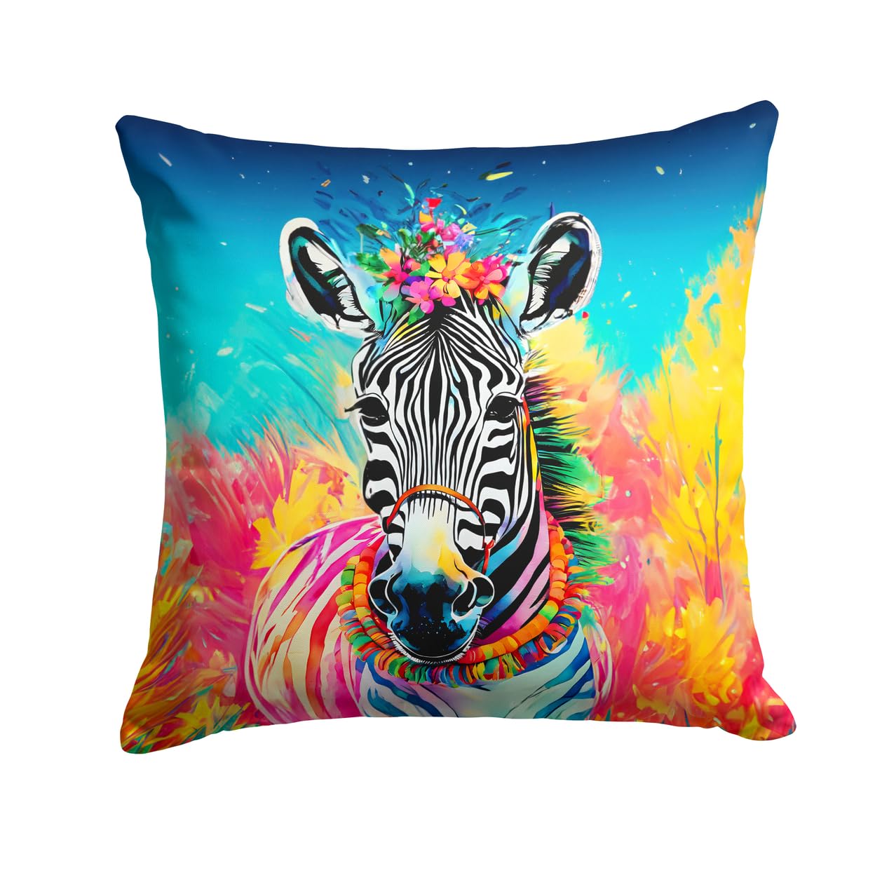 Hippie Animal Zebra Throw Pillow