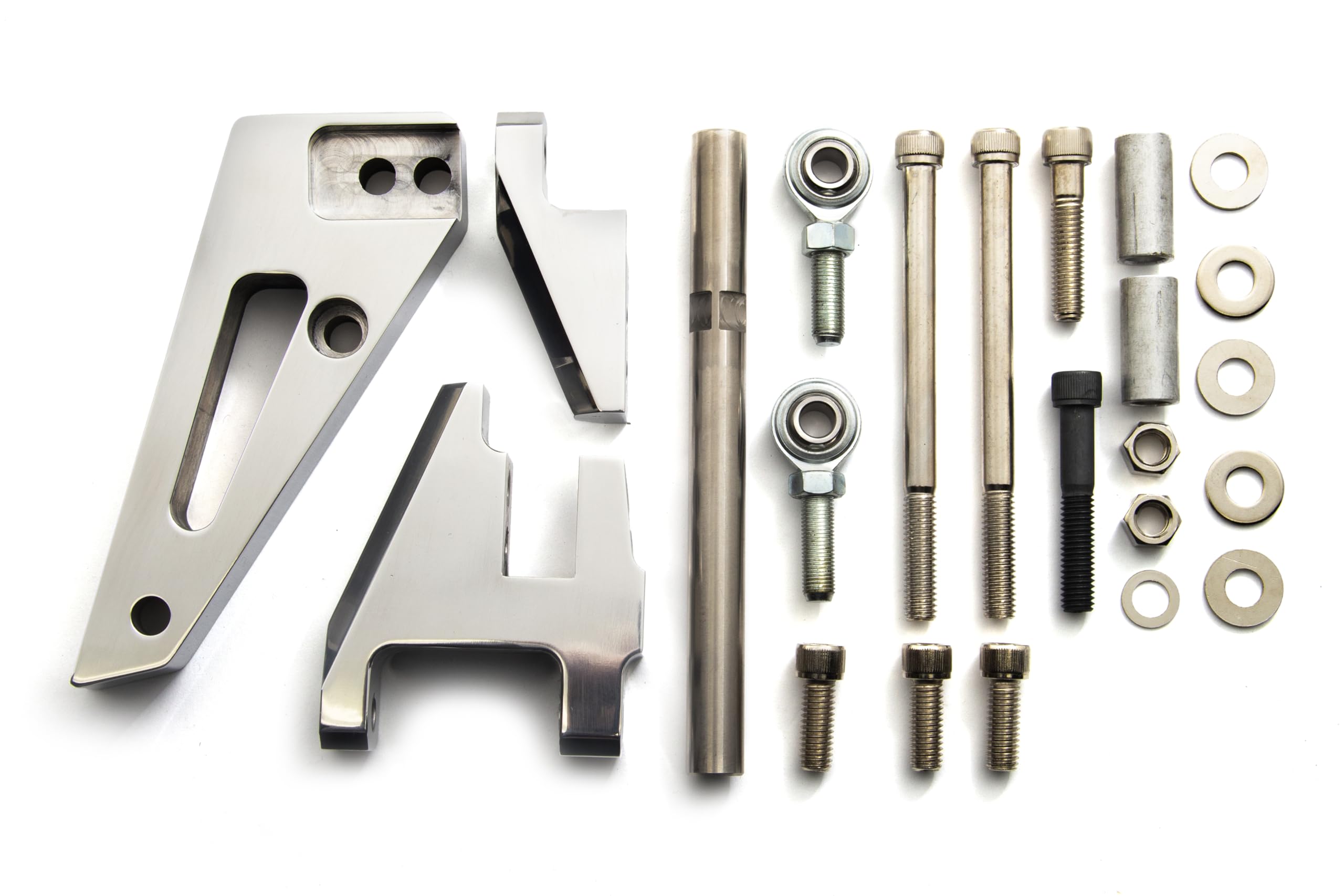 SBC SMALL BLOCK Compatible/Replacement for CHEVY BILLET ALUMINUM AIR CONDITIONING BRACKET (SWP) - CHROME