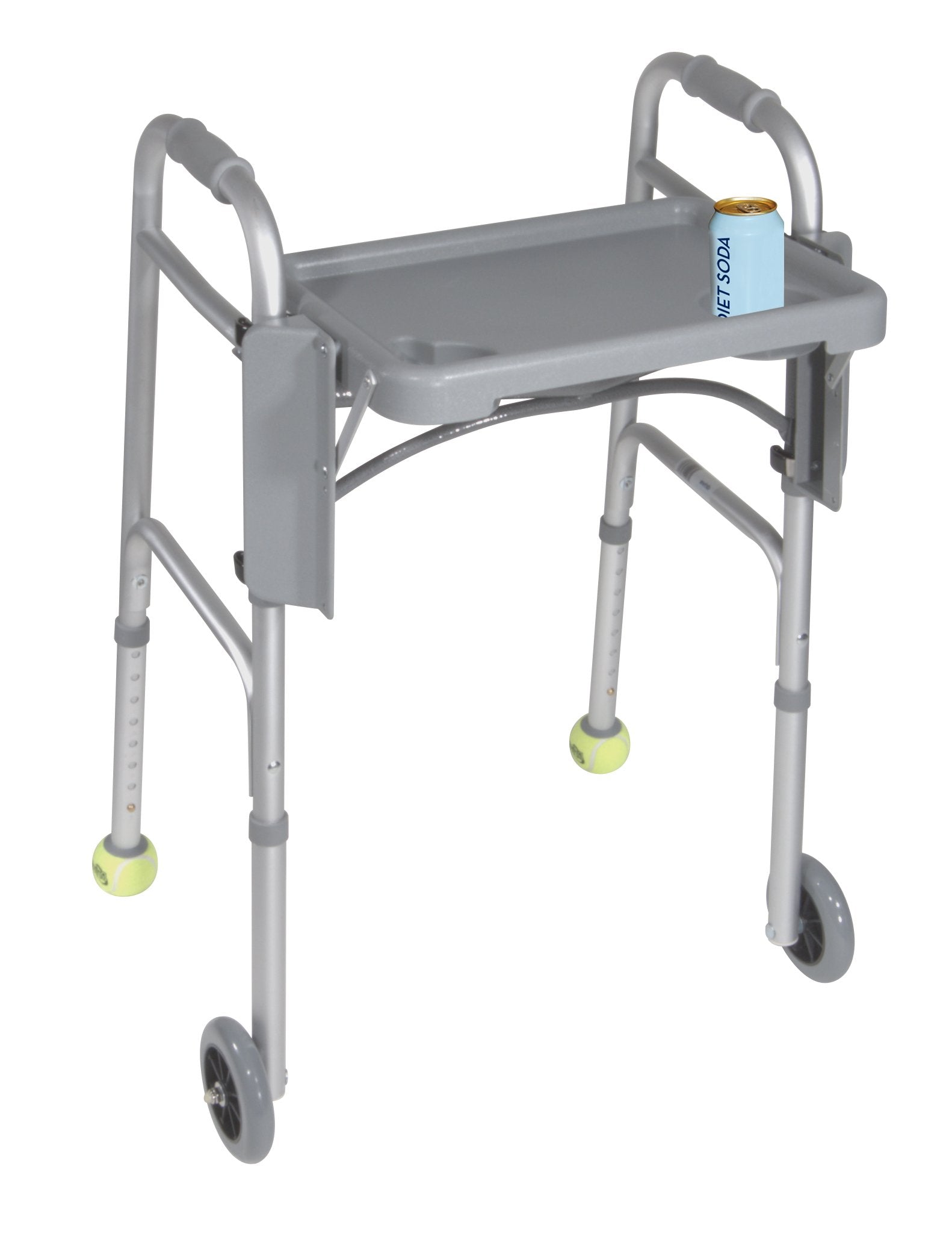 Drive Medical Deluxe Folding Walker Tray, Gray, 16 x 12″″